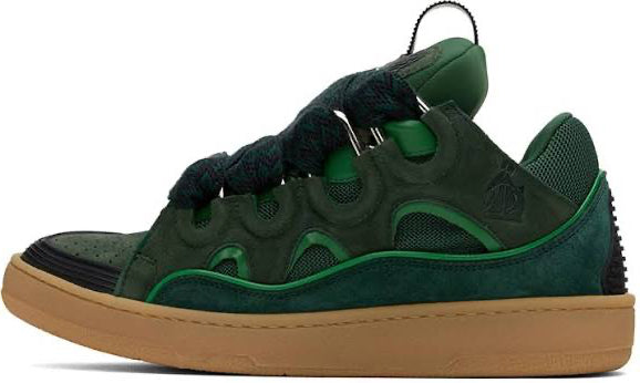Lanvin Curb Sneaker "Green/Brown