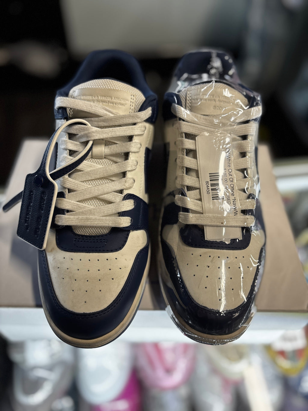 Off White Out Of Office "Navy/White"