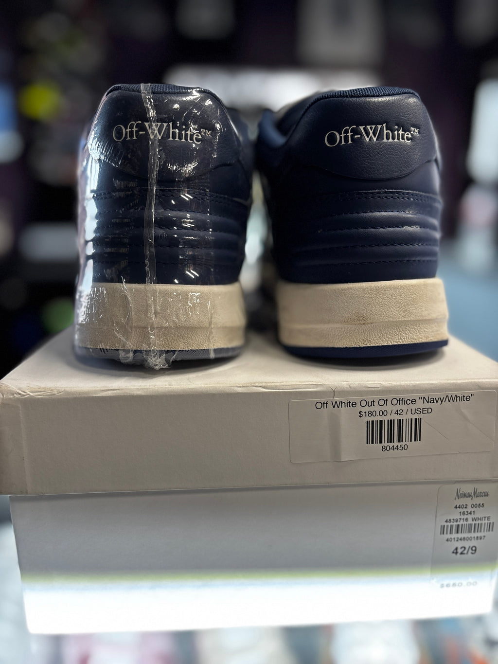 Off White Out Of Office "Navy/White"