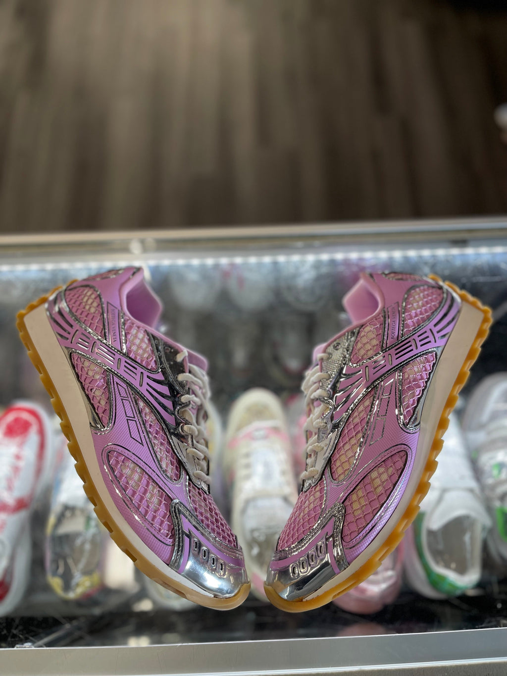 Bottega Venetta Orbit Sneaker "Pink"