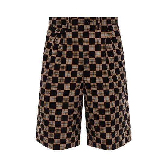 Burberry Chequer Jacquard Tailored Shorts "Archive Beige/Brown"