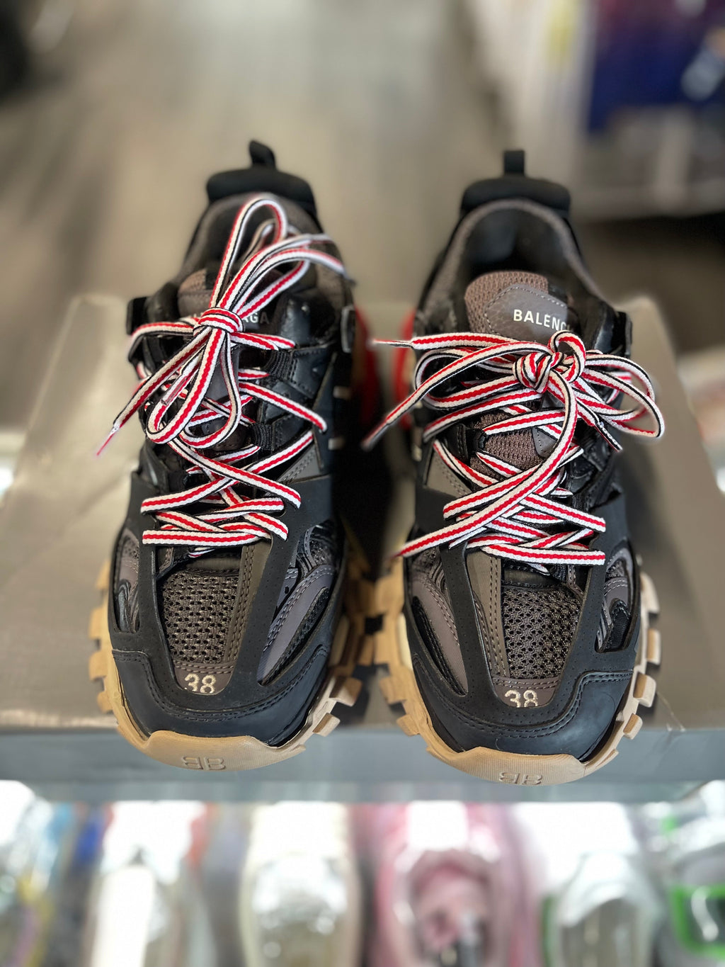 Balenciaga Track "Black/ Red/ Gum"