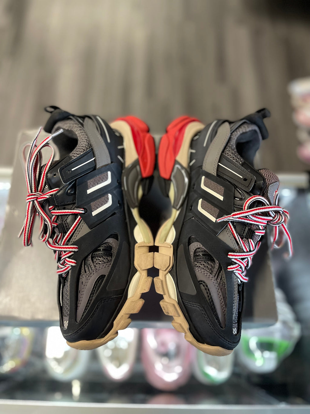 Balenciaga Track "Black/ Red/ Gum"