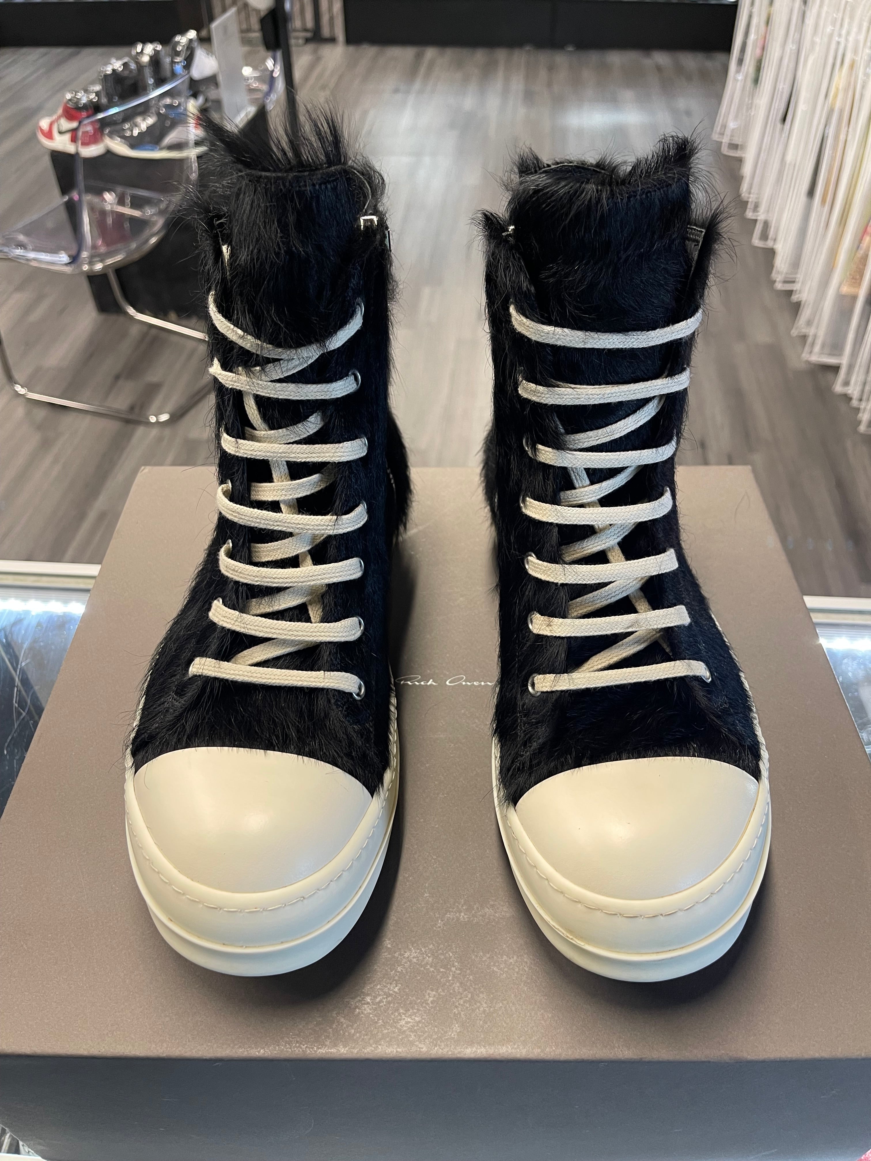 Rick Owens Rammons "Black Pony Hair"
