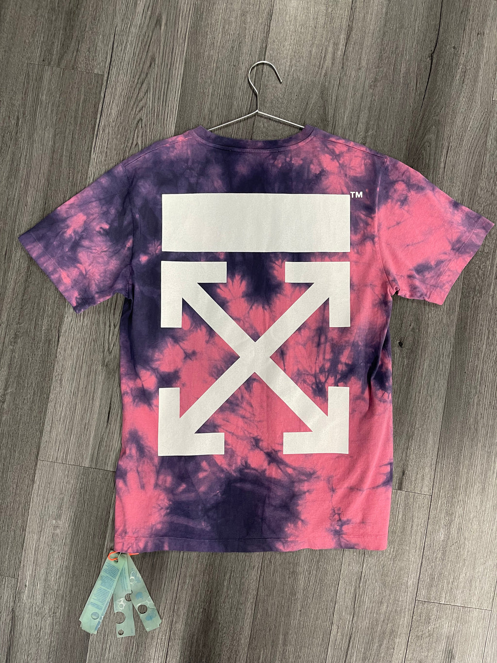 Off-White Tie Dye Tee "Purple Pink"