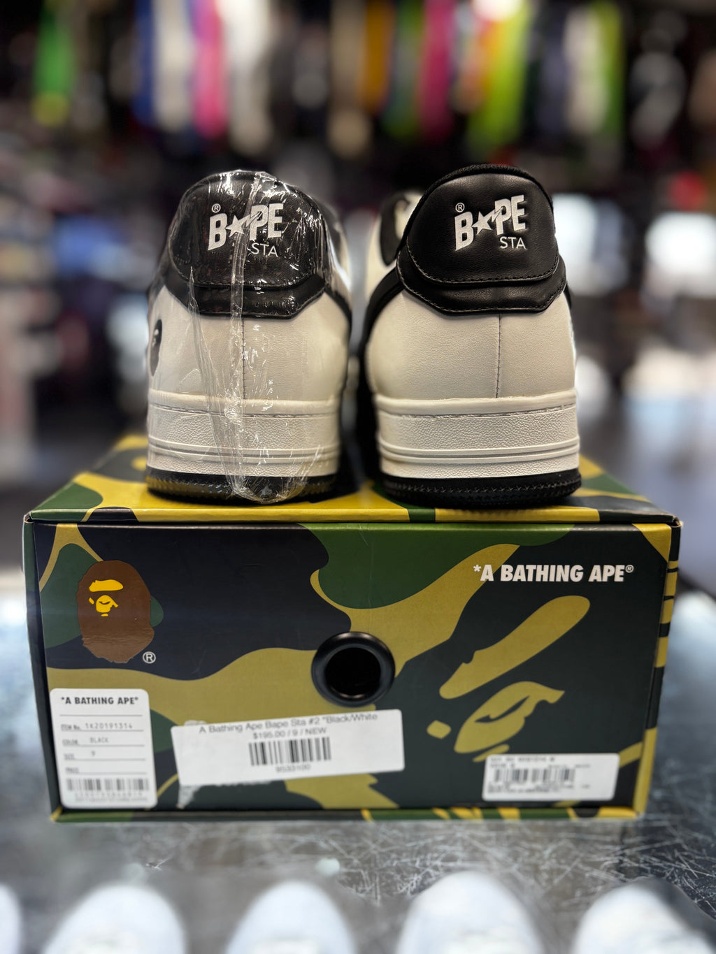 A Bathing Ape Bape Sta #2 "Black/White