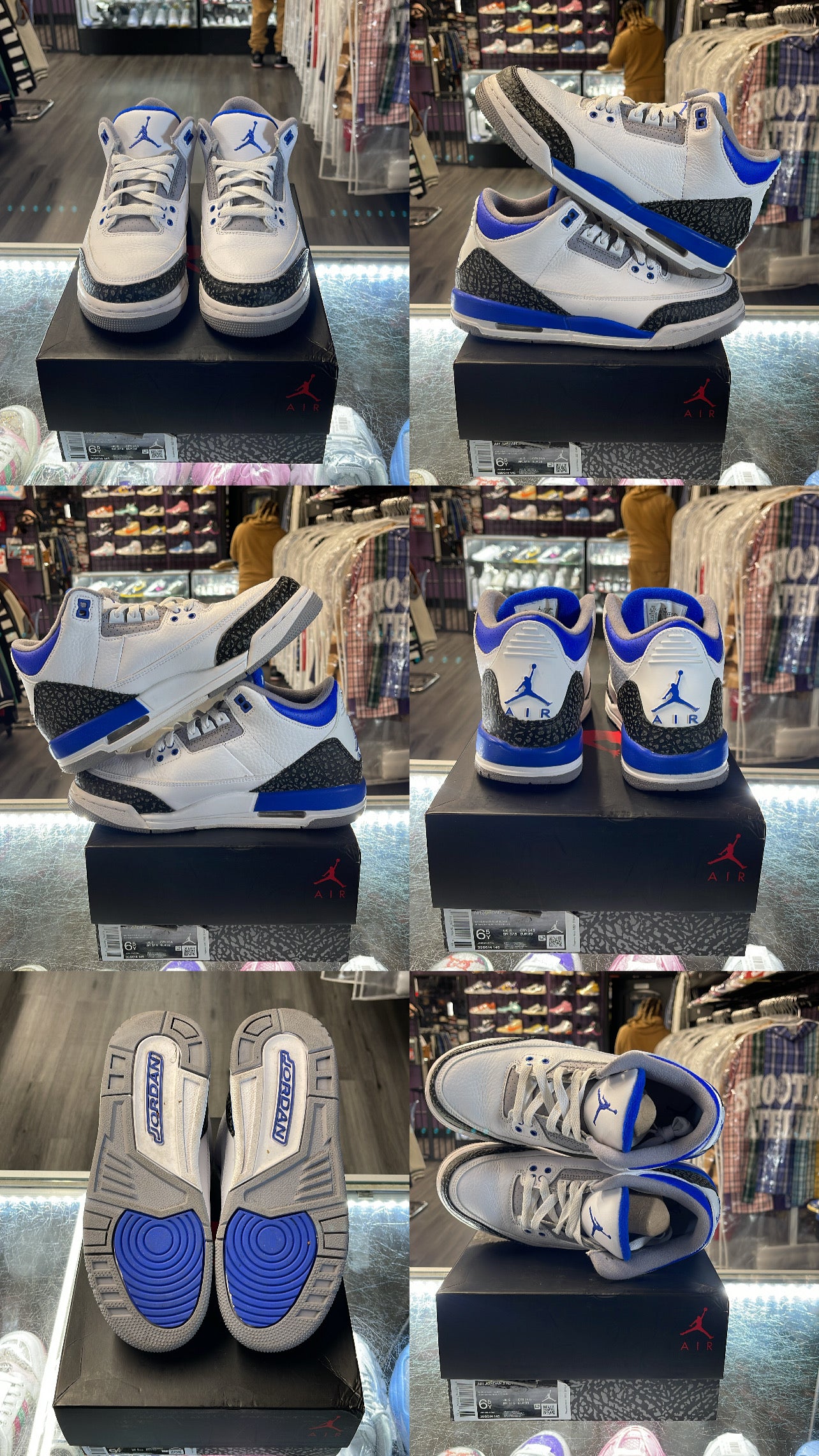 2021 Air Jordan Retro 3 "Racer Blue" (GS)