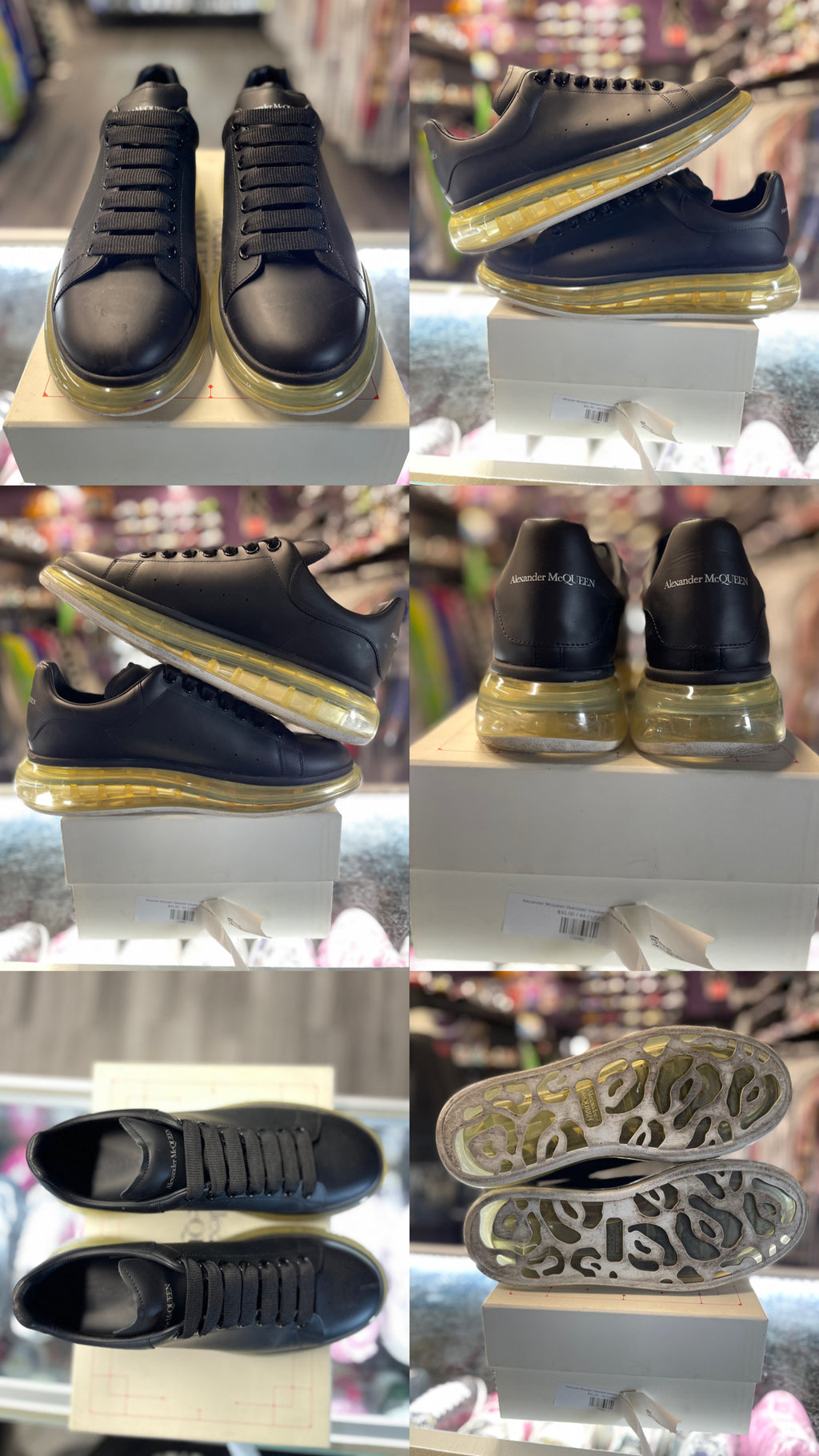 Alexander Mcqueen Oversized Sneaker "Clearsole Black"