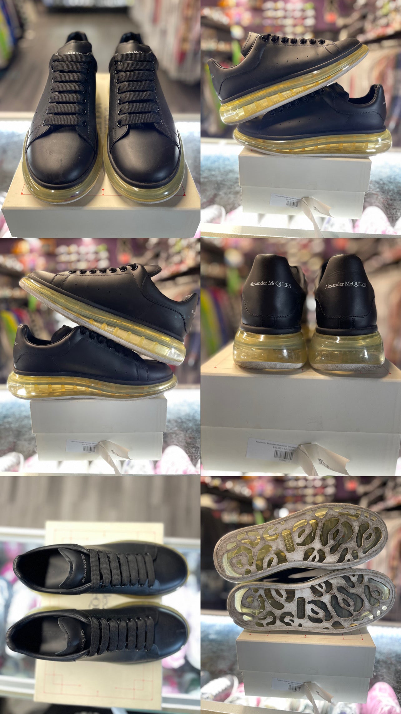 Alexander Mcqueen Oversized Sneaker "Clearsole Black"
