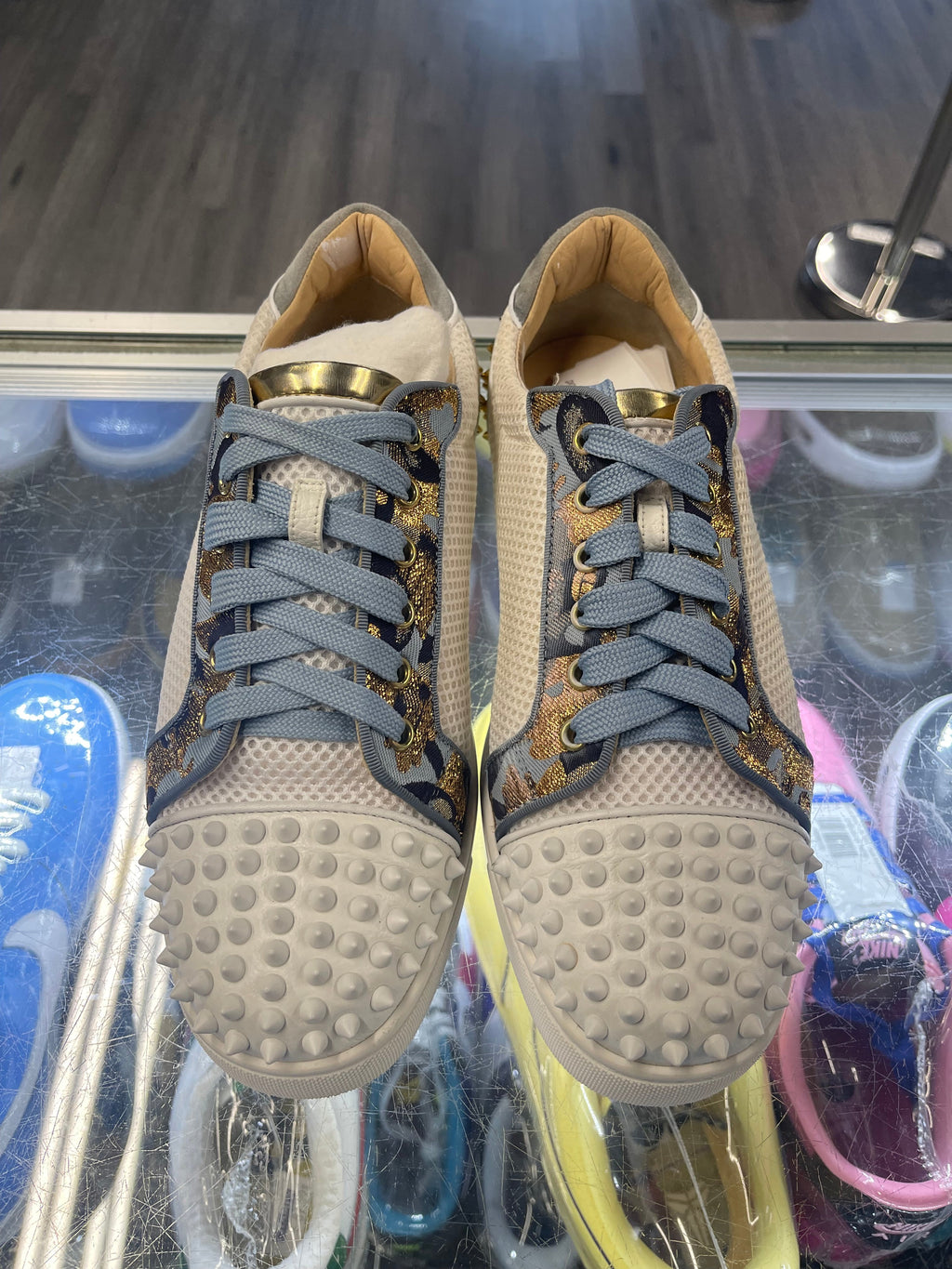 Christian Louboutin Low "White/Blue/Gold"