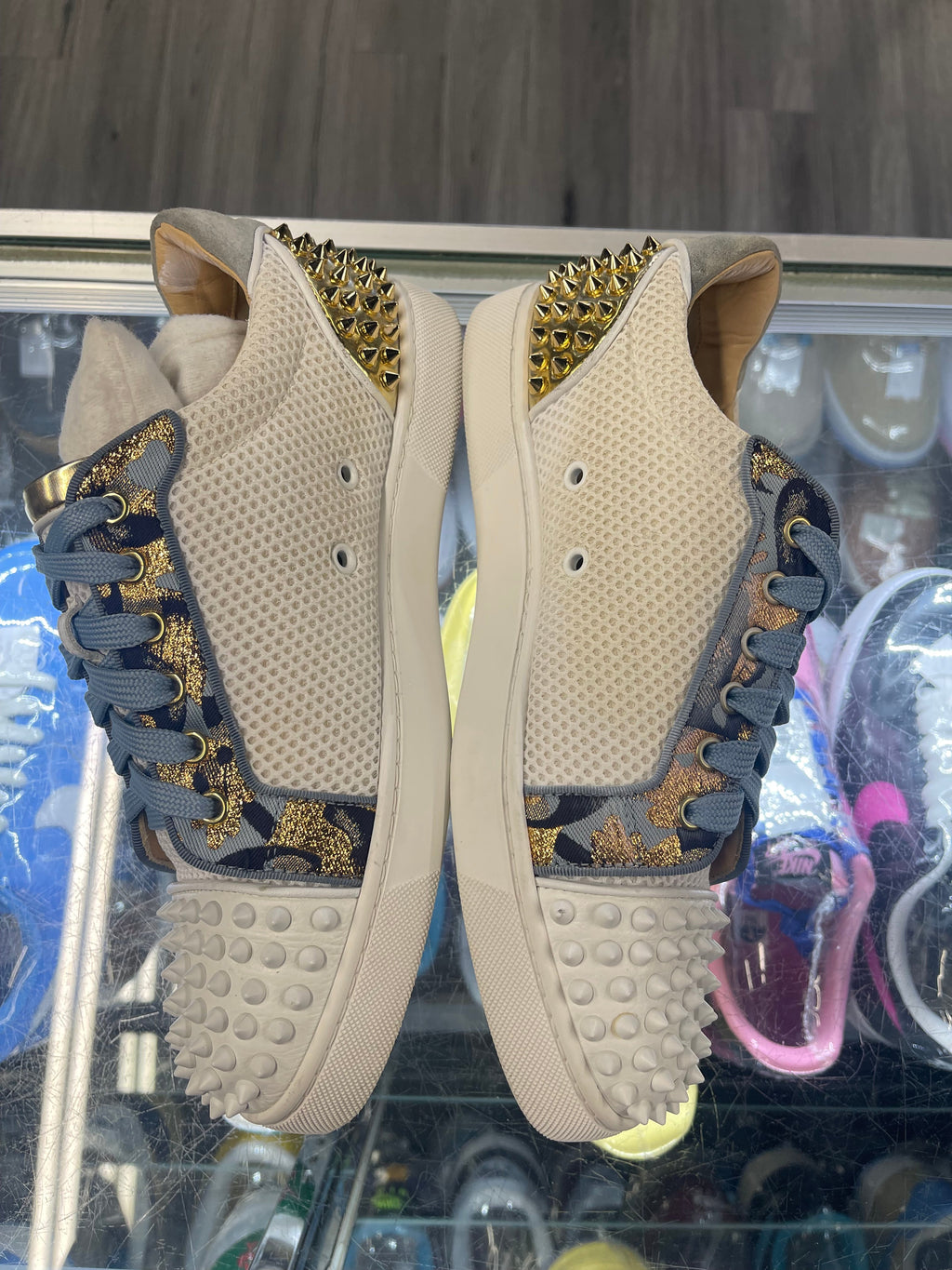 Christian Louboutin Low "White/Blue/Gold"