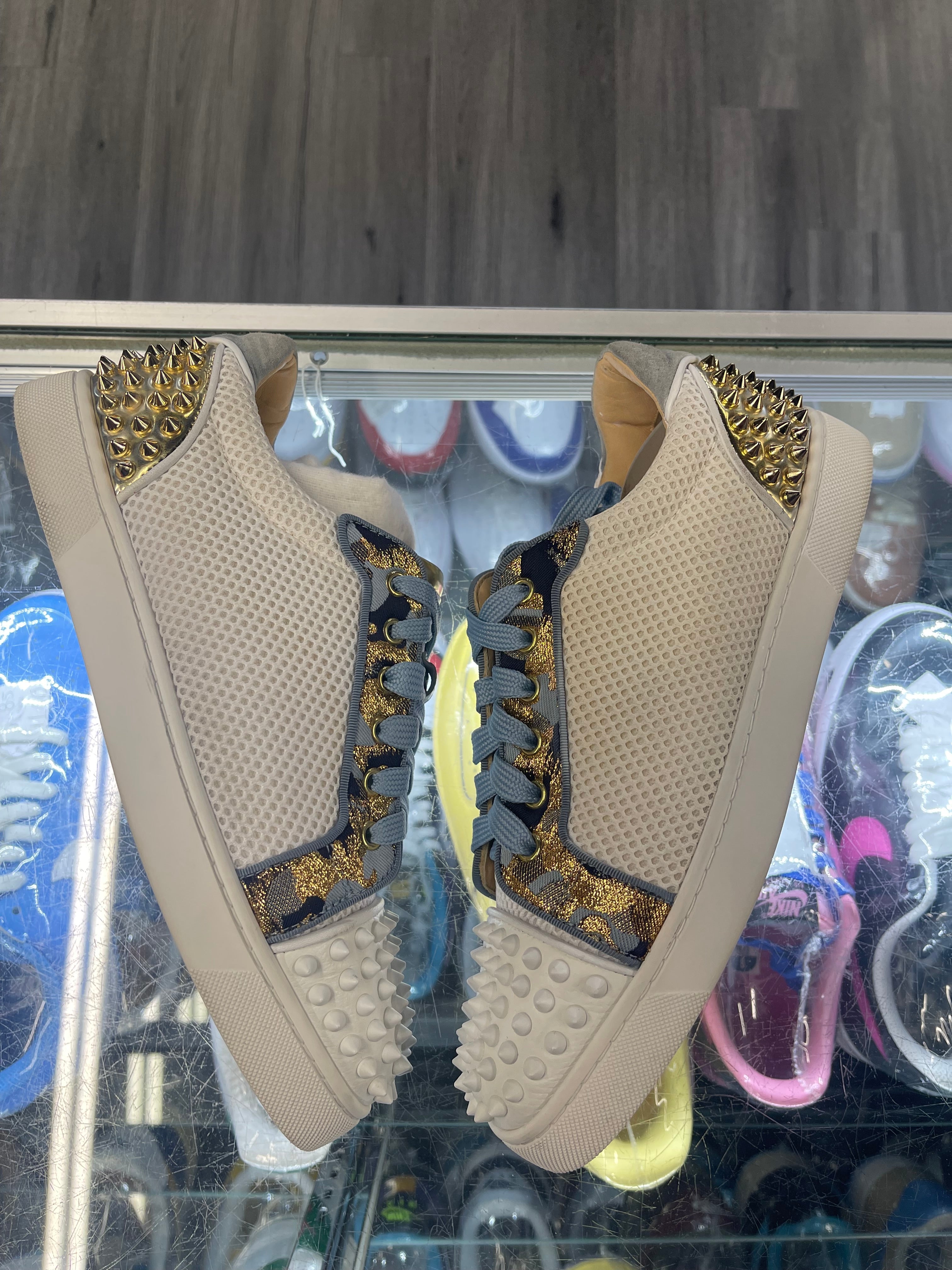 Christian Louboutin Low "White/Blue/Gold"