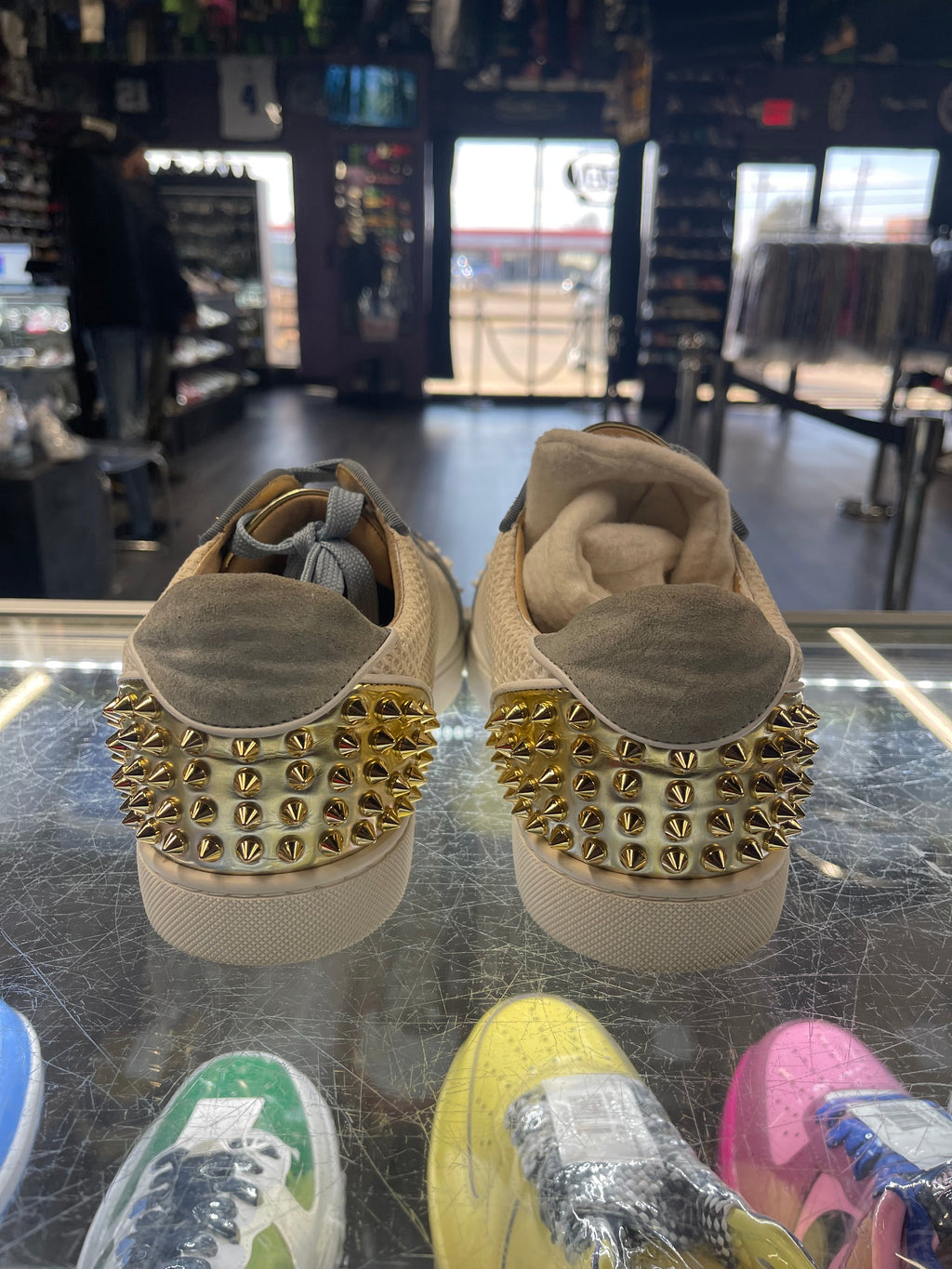 Christian Louboutin Low "White/Blue/Gold"