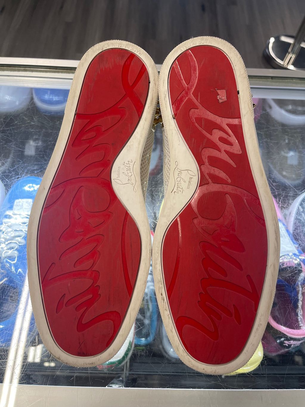 Christian Louboutin Low "White/Blue/Gold"