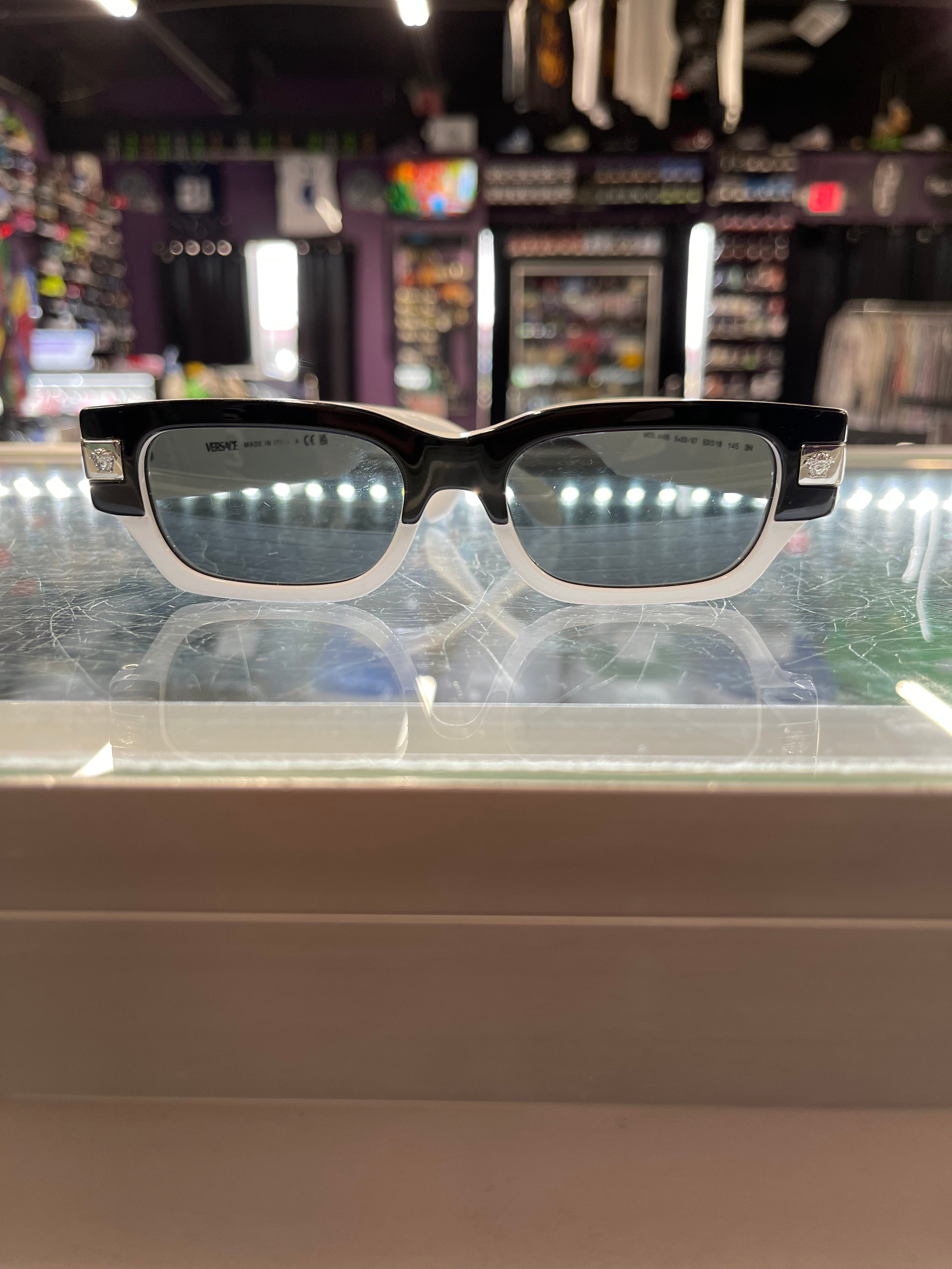 Versace 2-Tone Sunglasses "Black/White"