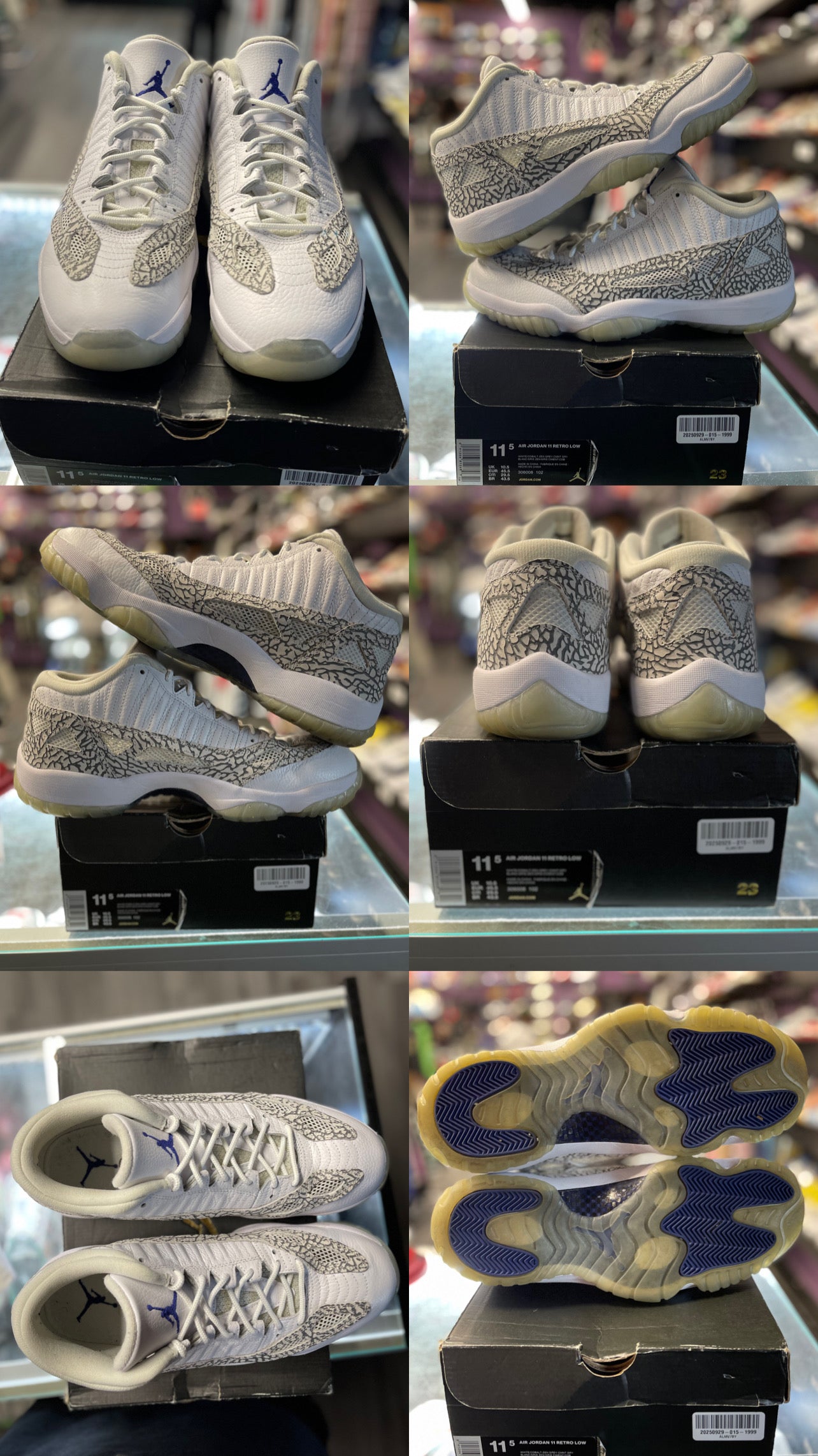 2015 Air Jordan Retro 11 Low IE "Cobalt"