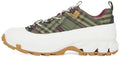 Burberry Arthur Check Sneakers "Military Green / Rubber Bottom"