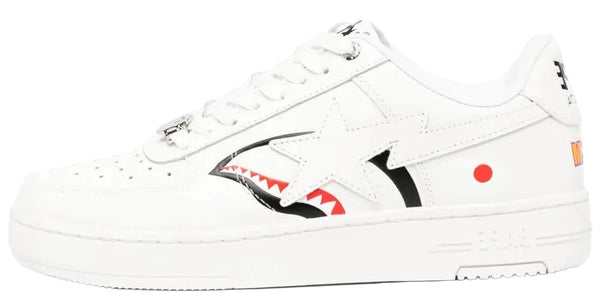 A Bathing Ape Bape Sta Shark M2 "White/Red"