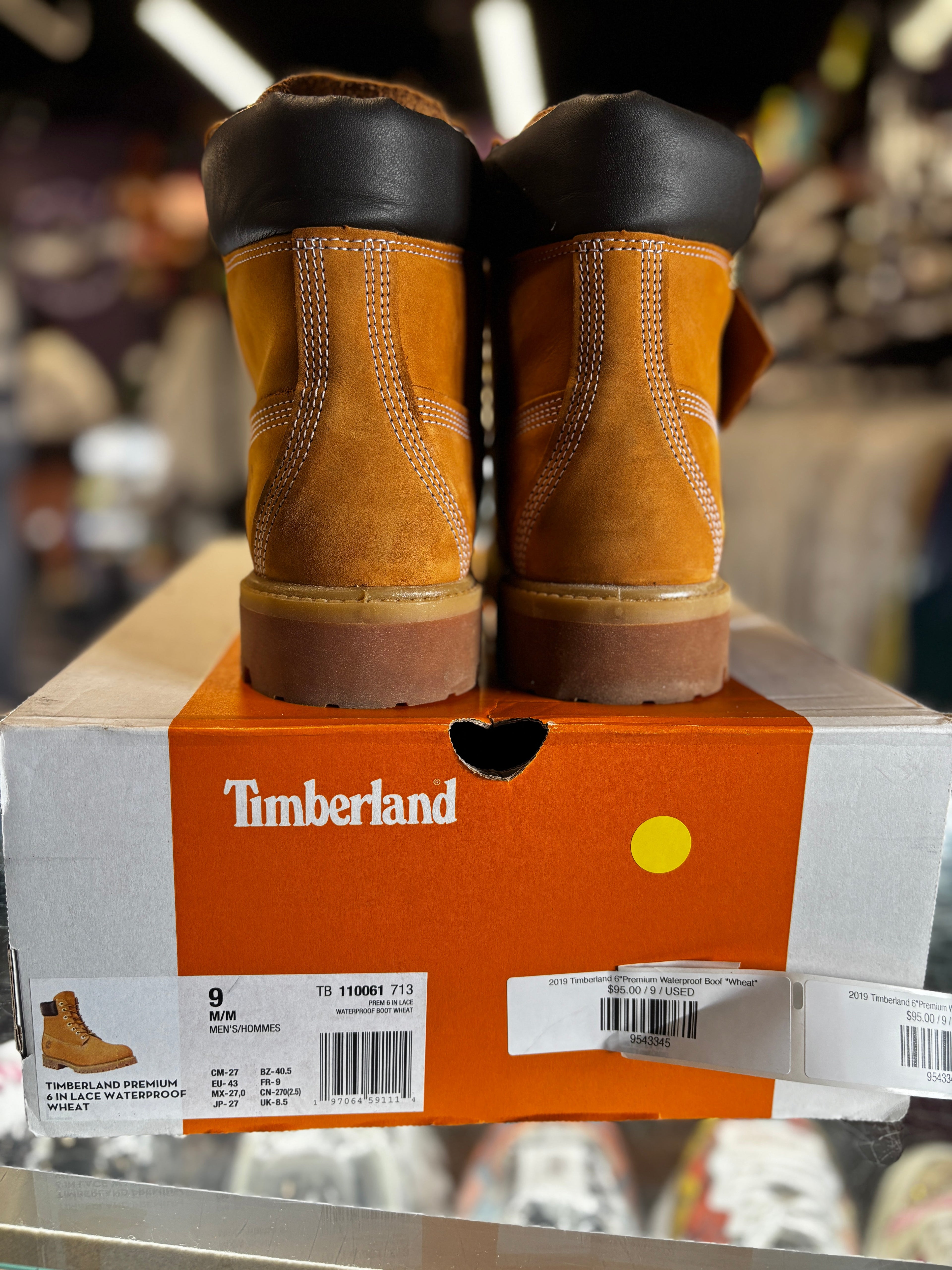 2019 Timberland 6"Premium Waterproof Boof "Wheat"
