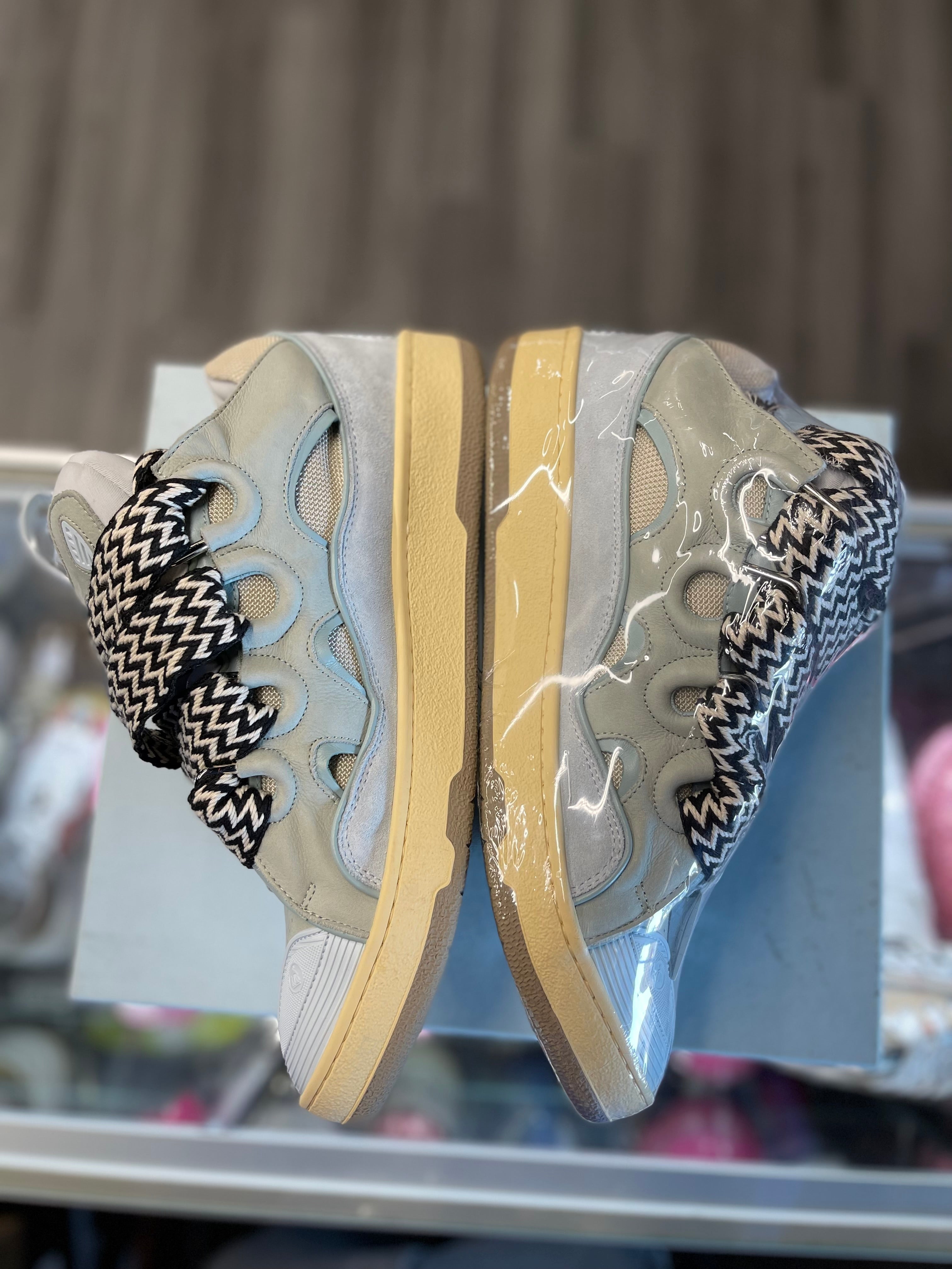 Lanvin Curb Sneaker "Light Blue Mint"