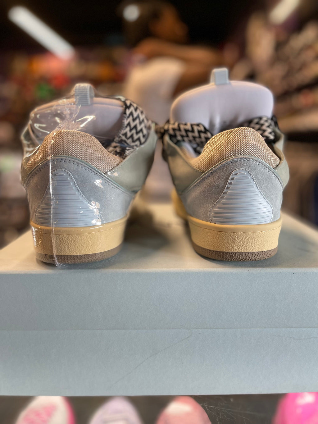 Lanvin Curb Sneaker "Light Blue Mint"