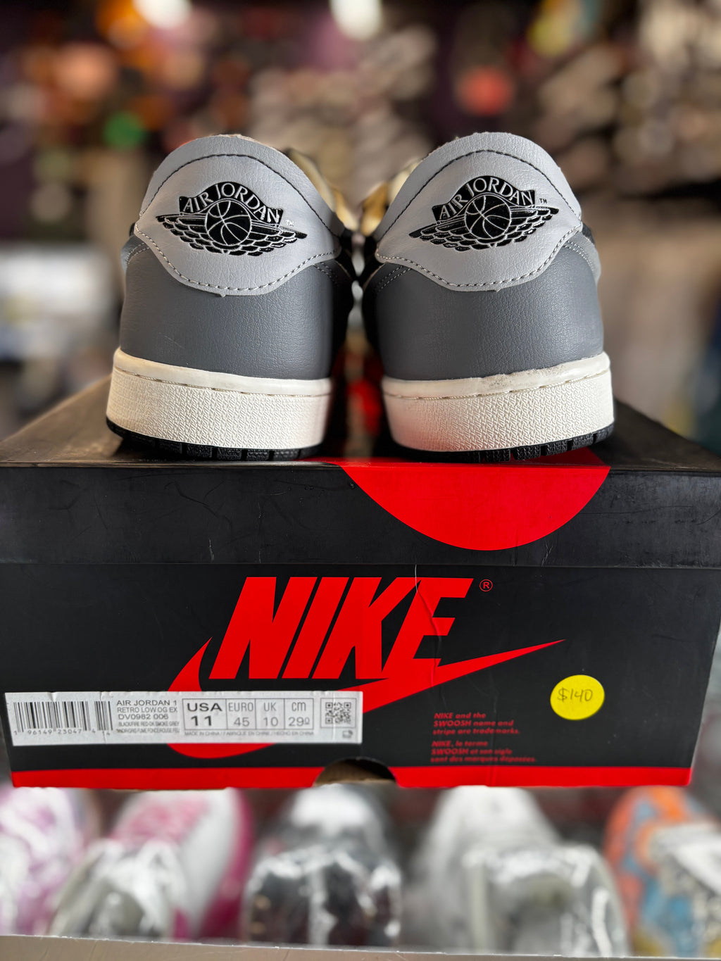 2022 Jordan 1 Low OG EX "Black Smoke Grey"