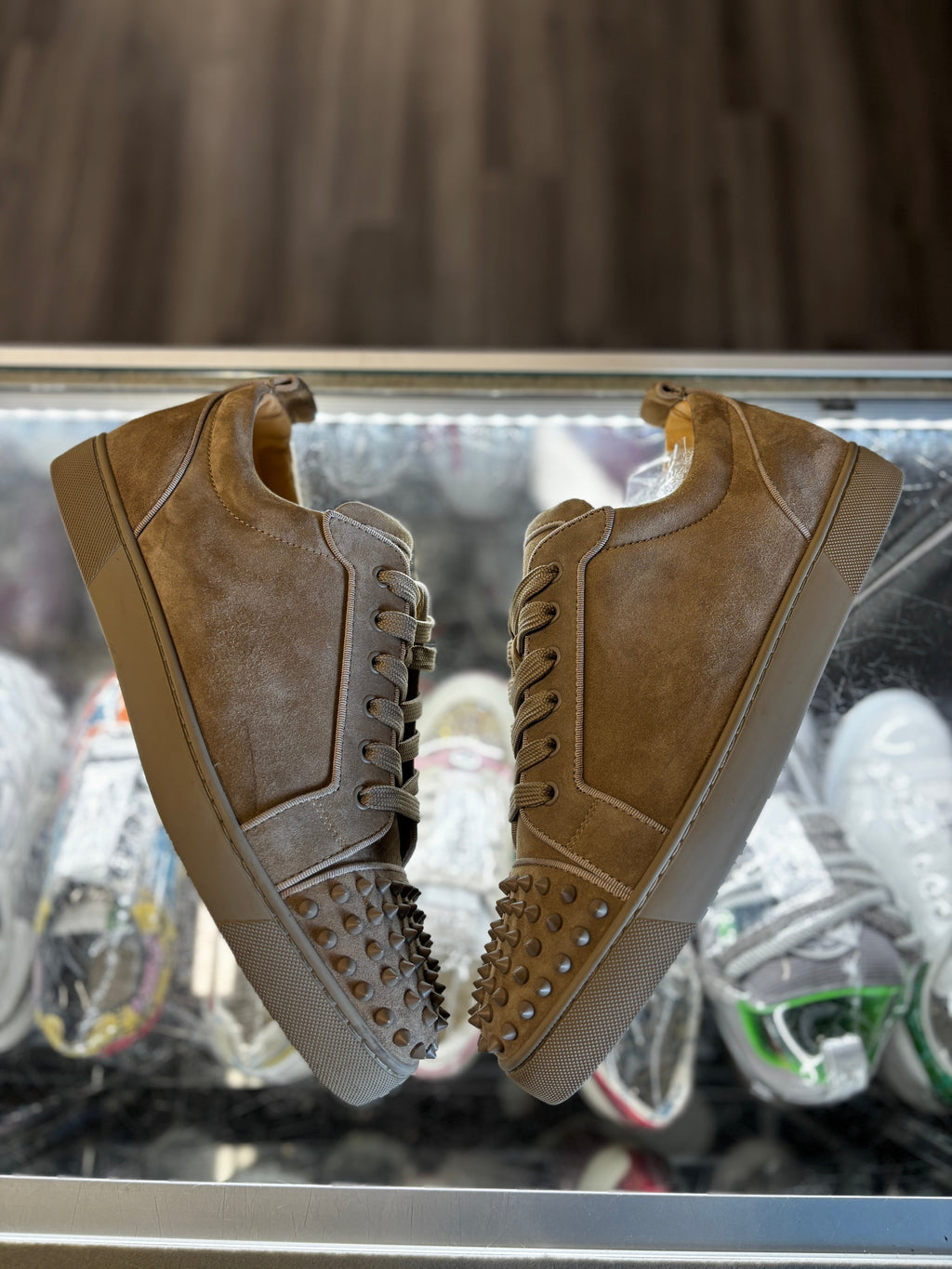 Christian Louboutin Low "Light Brown Suede"