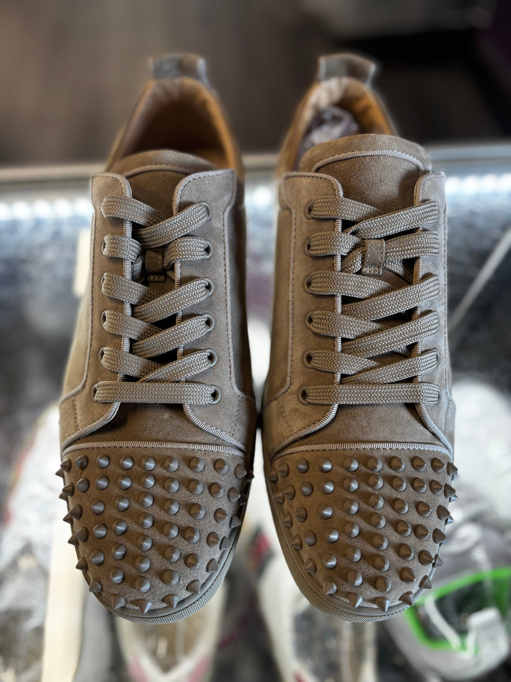 Christian Louboutin Low "Light Brown Suede"
