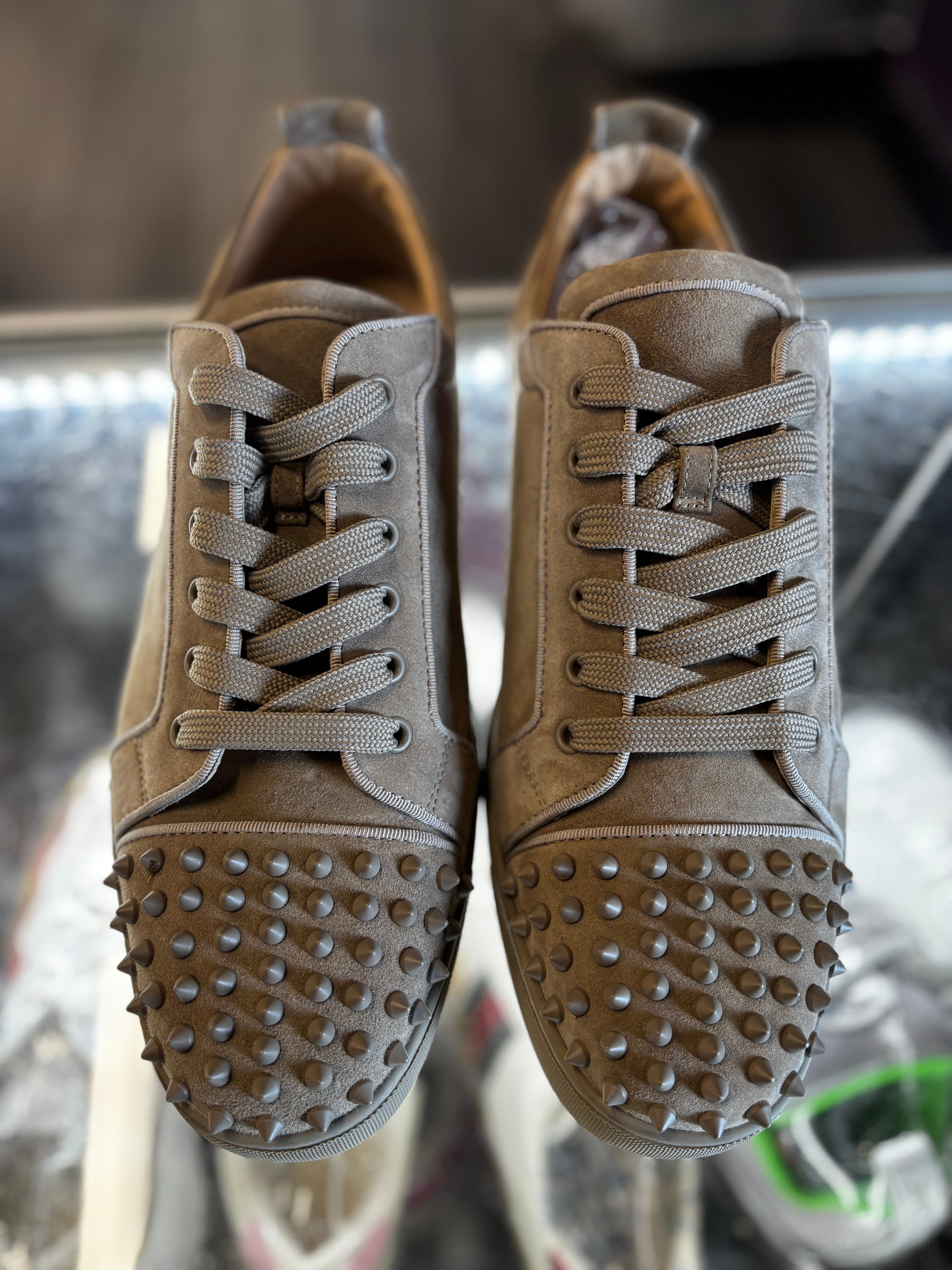 Christian Louboutin Low "Light Brown Suede"
