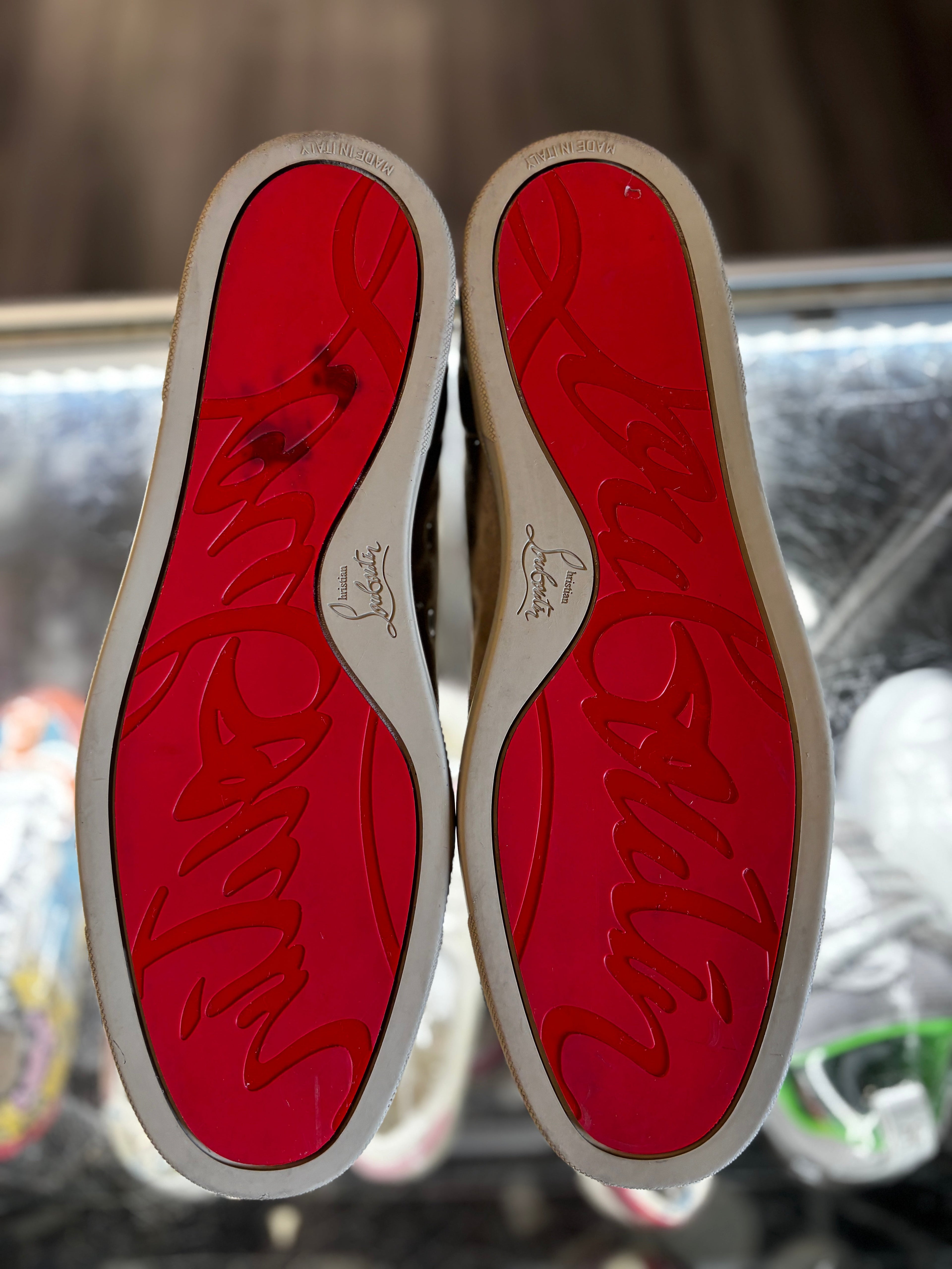 Christian Louboutin Low "Light Brown Suede"
