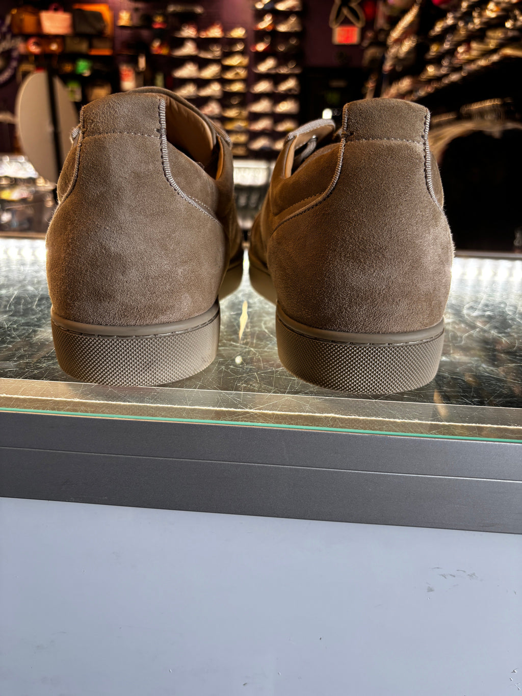 Christian Louboutin Low "Light Brown Suede"