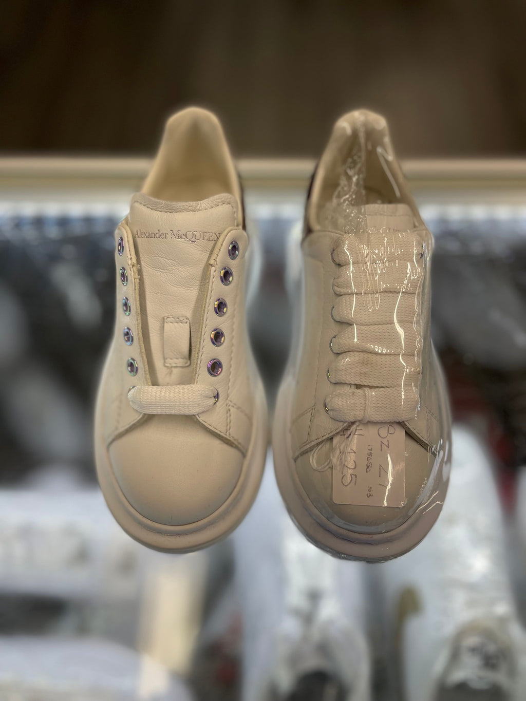 Alexander McQueen Oversized "White Iridescent"
