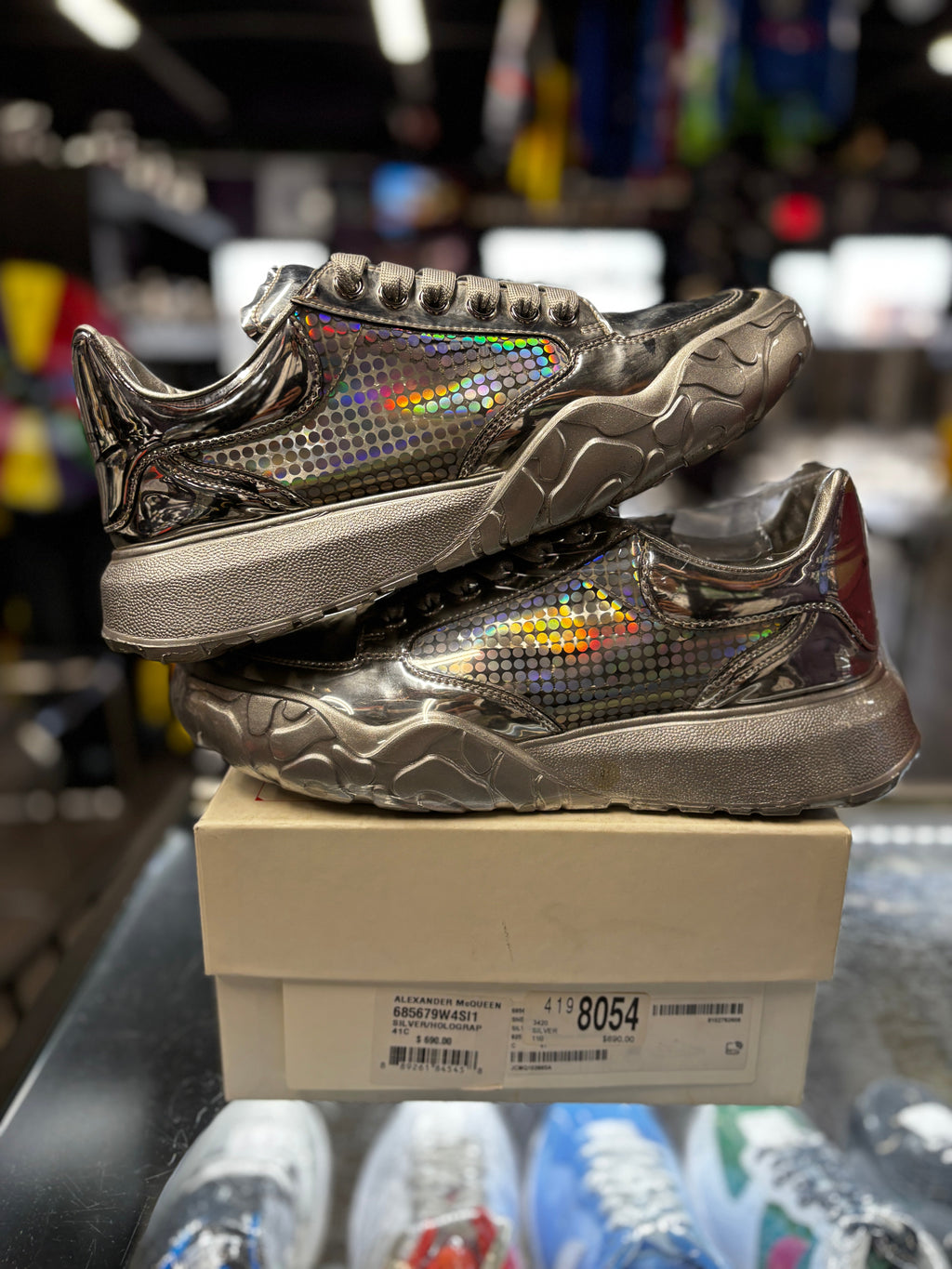 Alexander McQueen "Silver/Holographic"