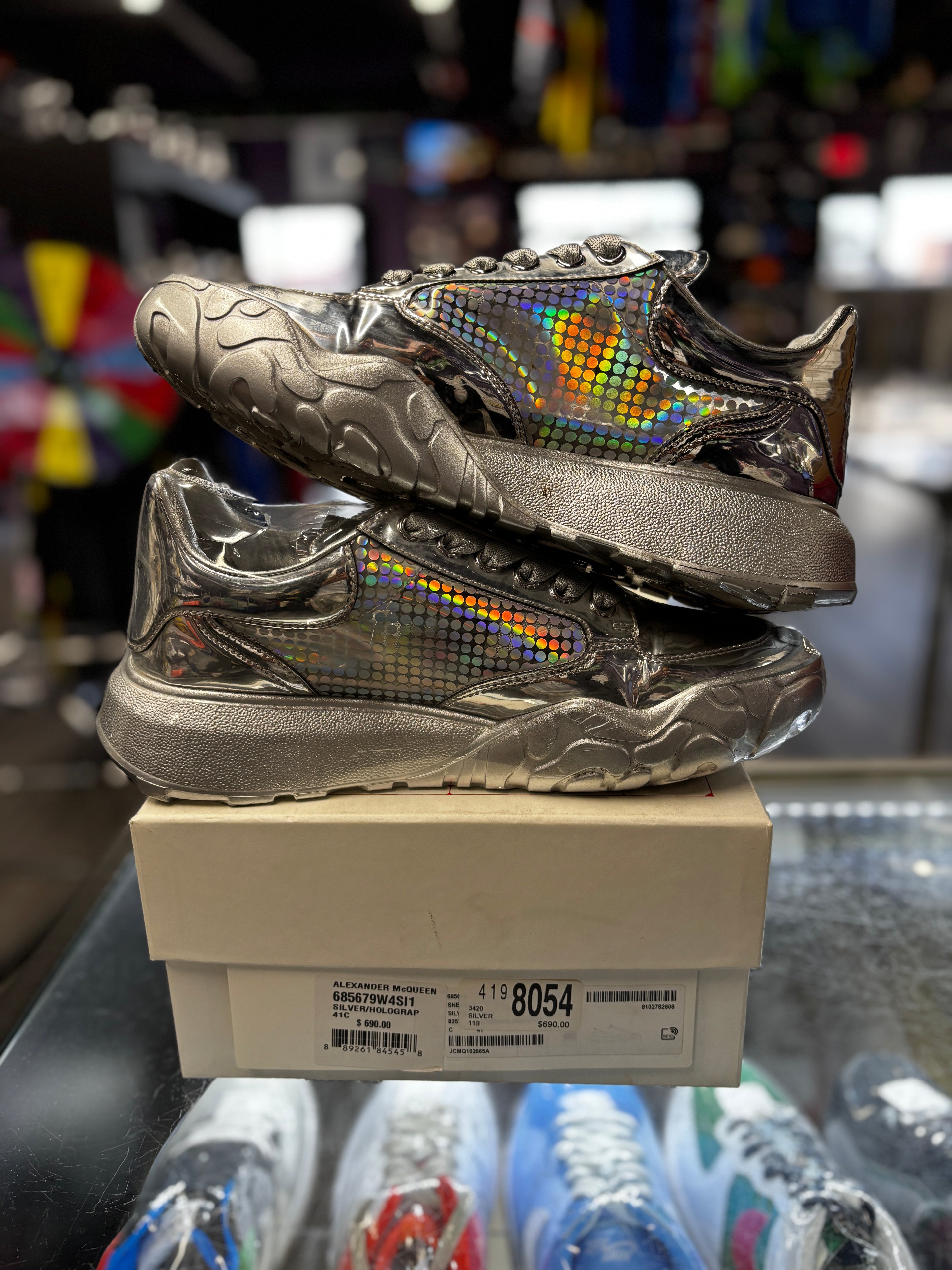 Alexander McQueen "Silver/Holographic"