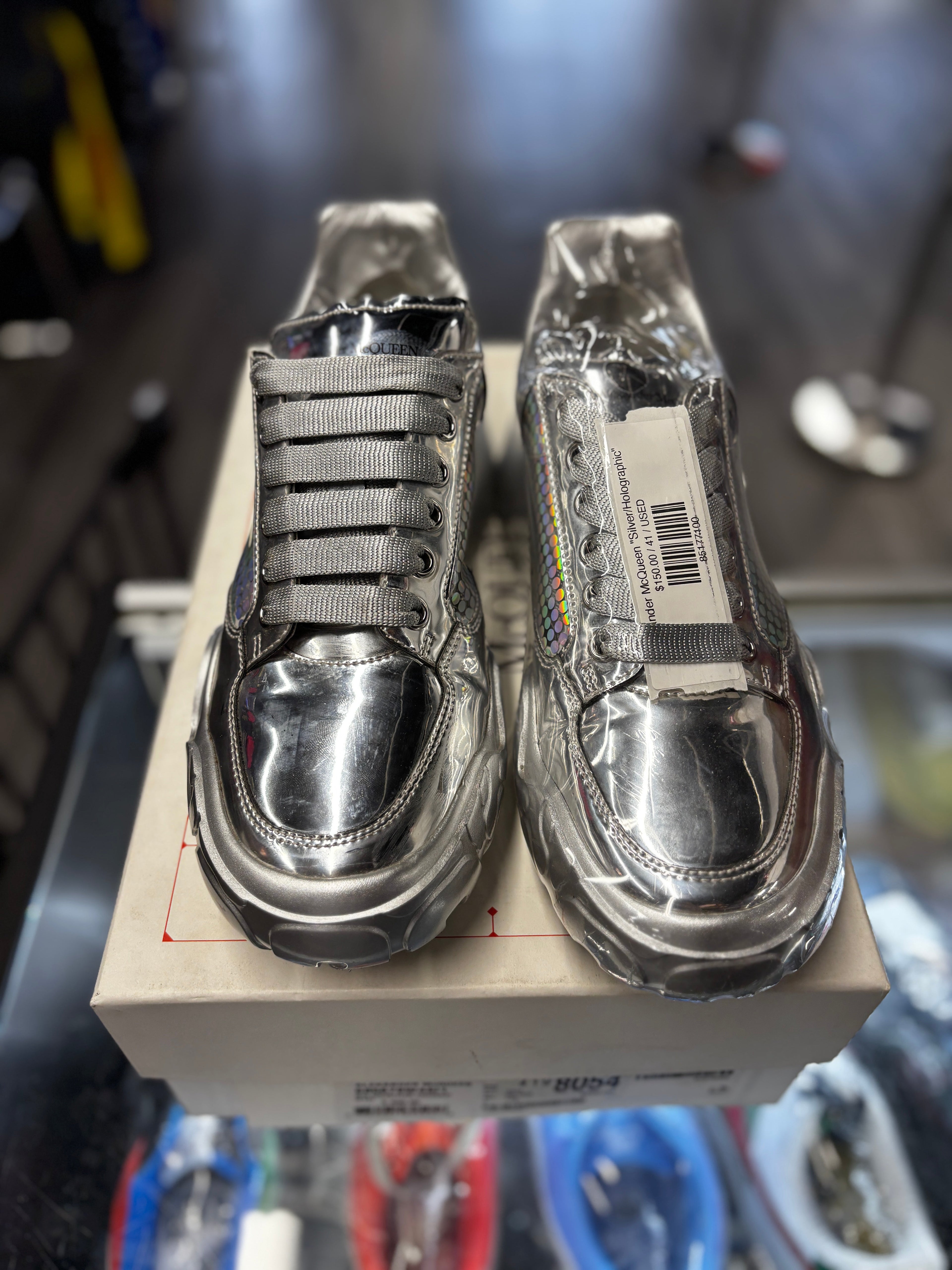 Alexander McQueen "Silver/Holographic"