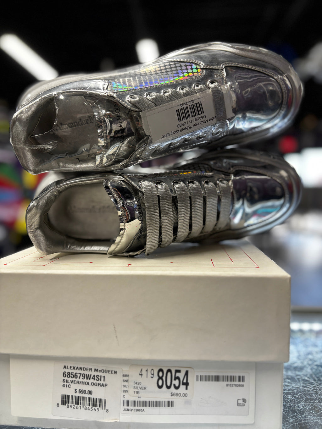 Alexander McQueen "Silver/Holographic"