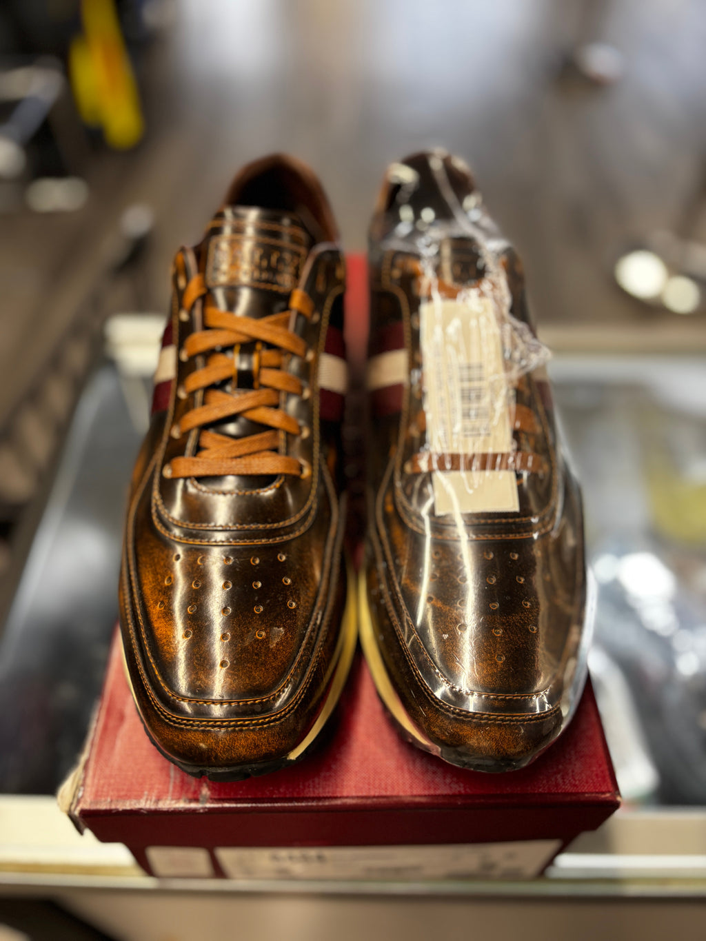 Bally Leather Low "Ashton Brown"