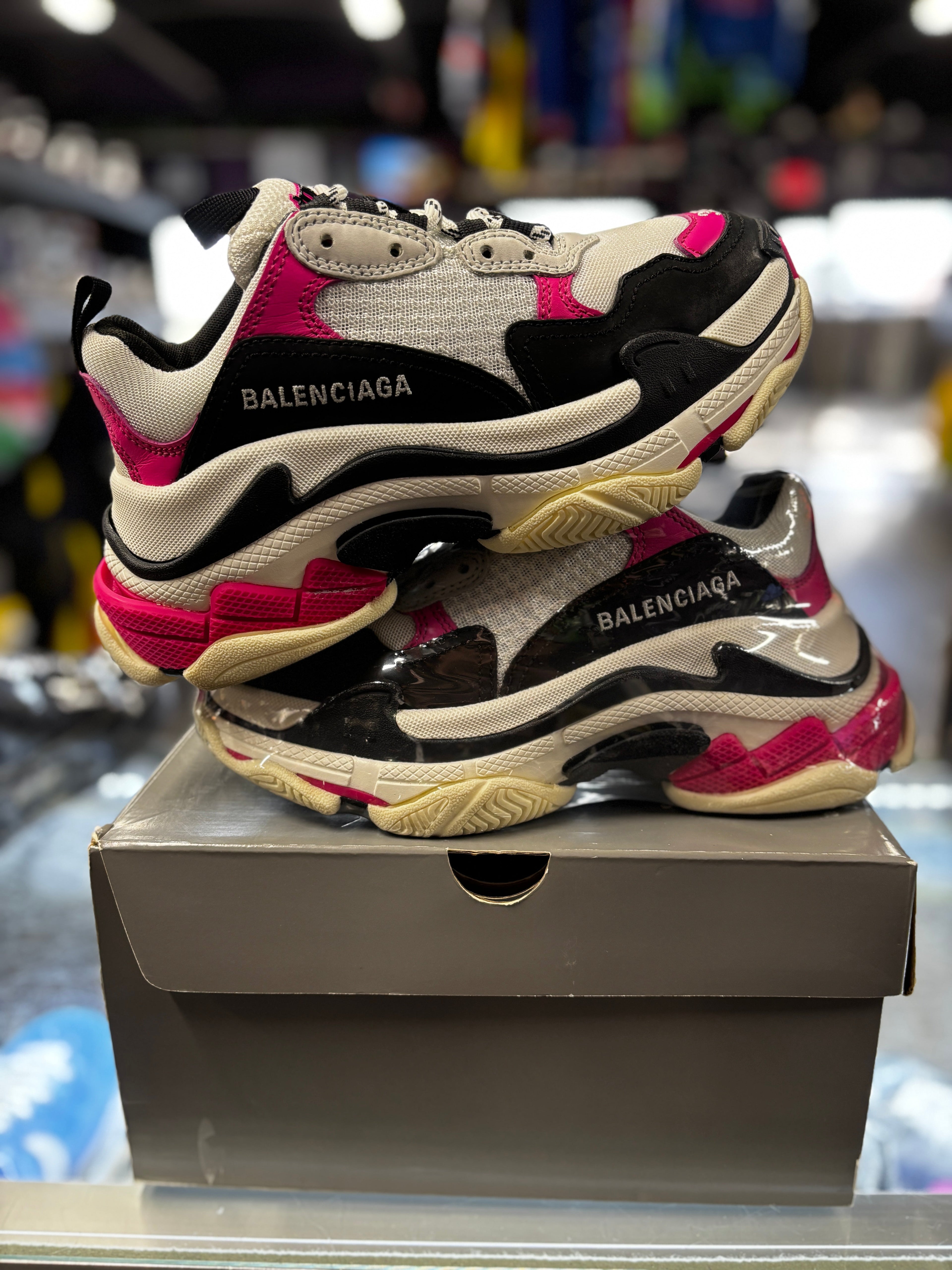 Balenciaga Triple S "Neon Pink/Black/White"
