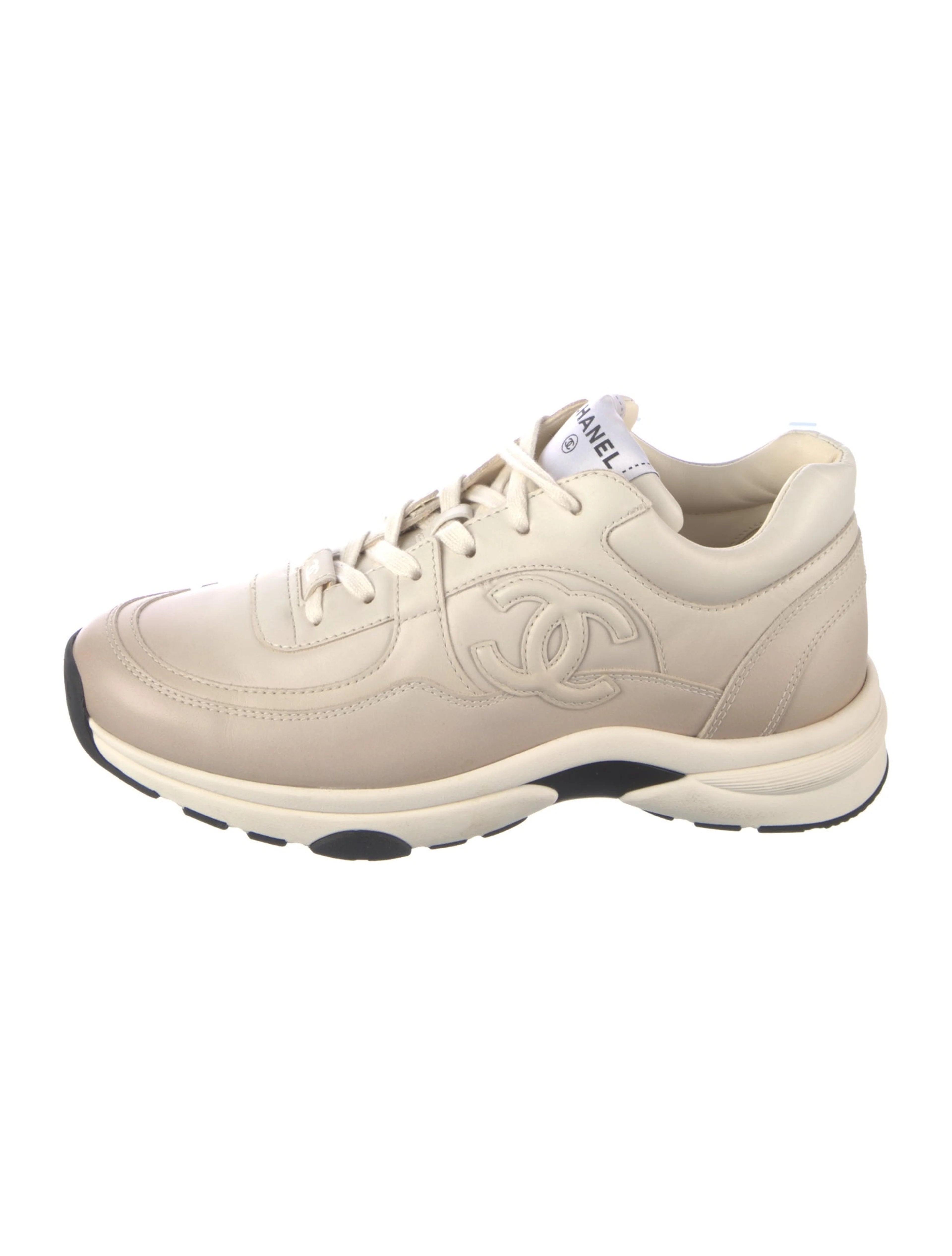 Chanel CC Low "Beige/White"