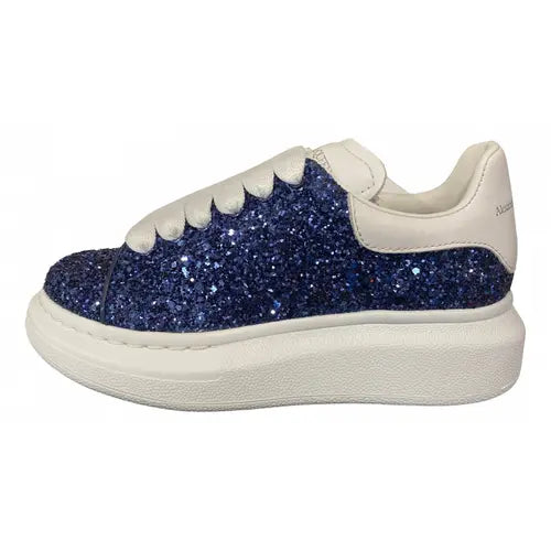 Alexander McQueen Oversized Low "Glitter Navy Blue"