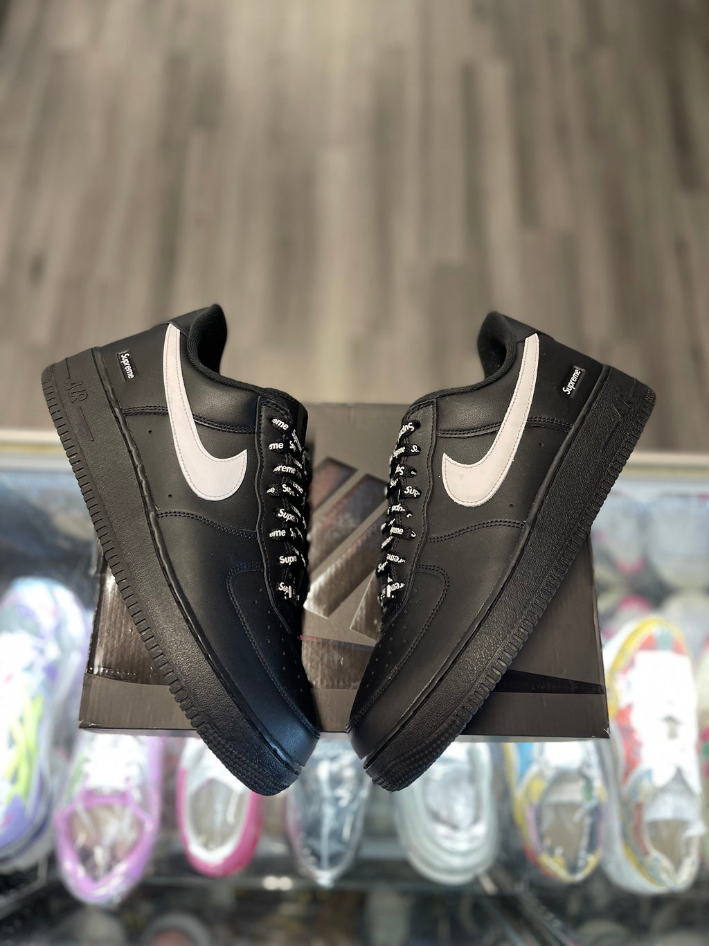 2025 Nike Force 1 Low "Supreme Black White"