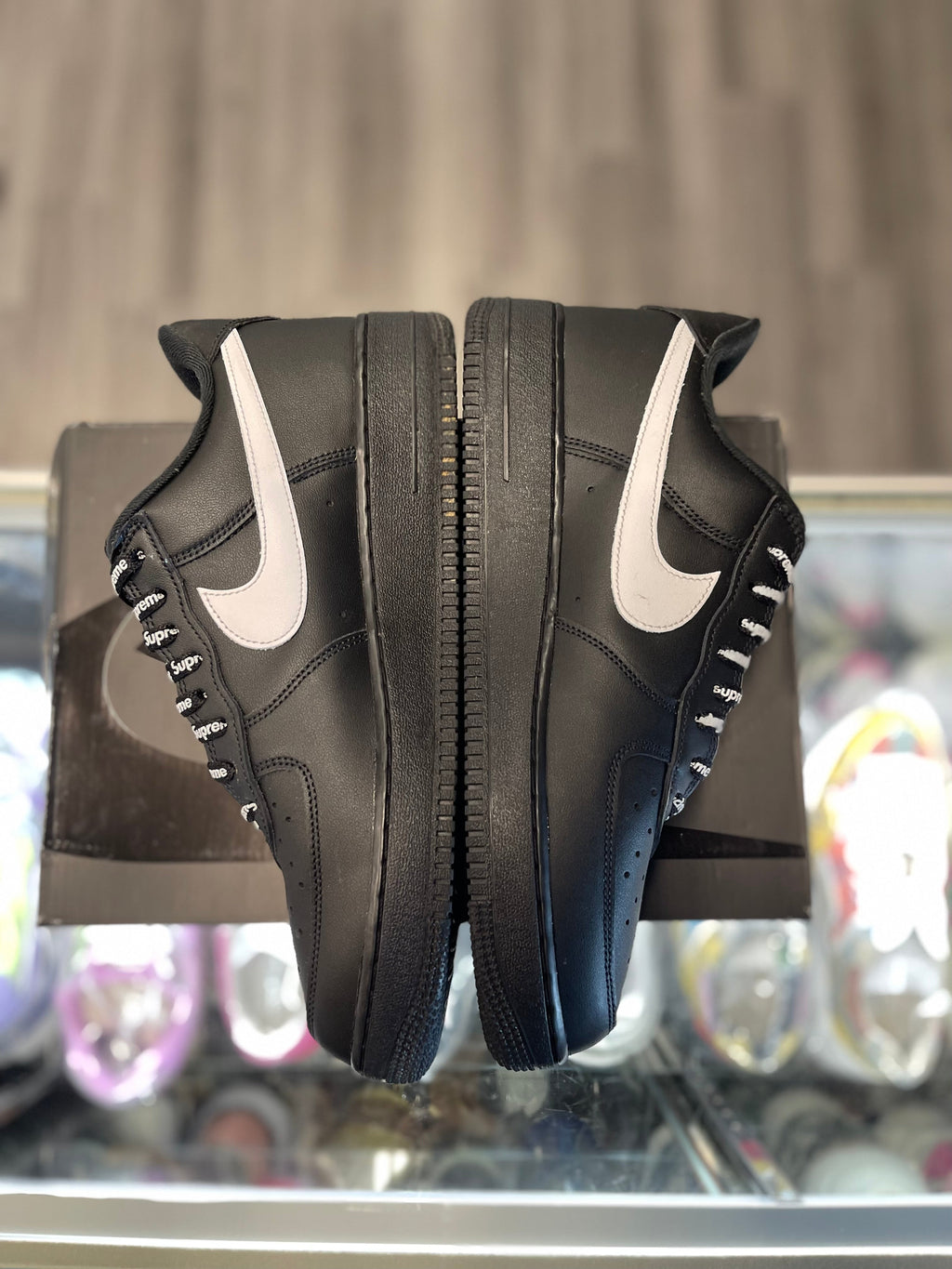 2025 Nike Force 1 Low "Supreme Black White"