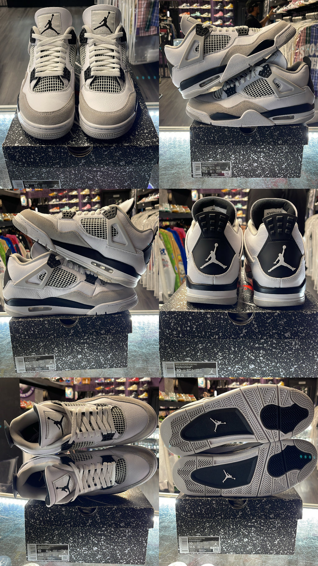 2022 Air Jordan Rertro 4 "Military Black"