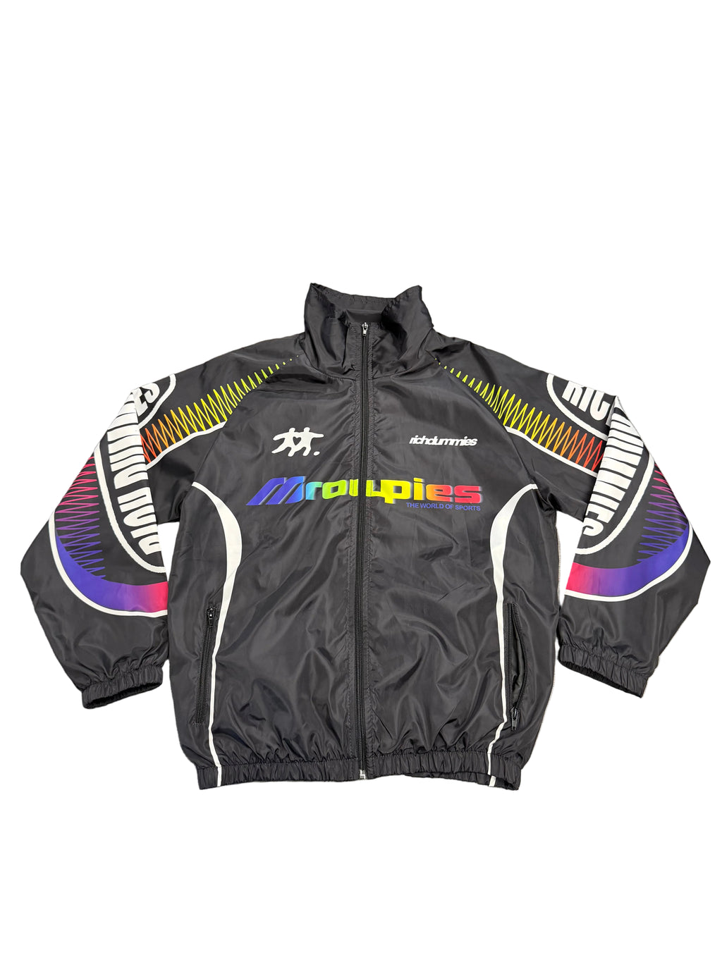 Rich Groupies Zip up Jacket "Retro Black"