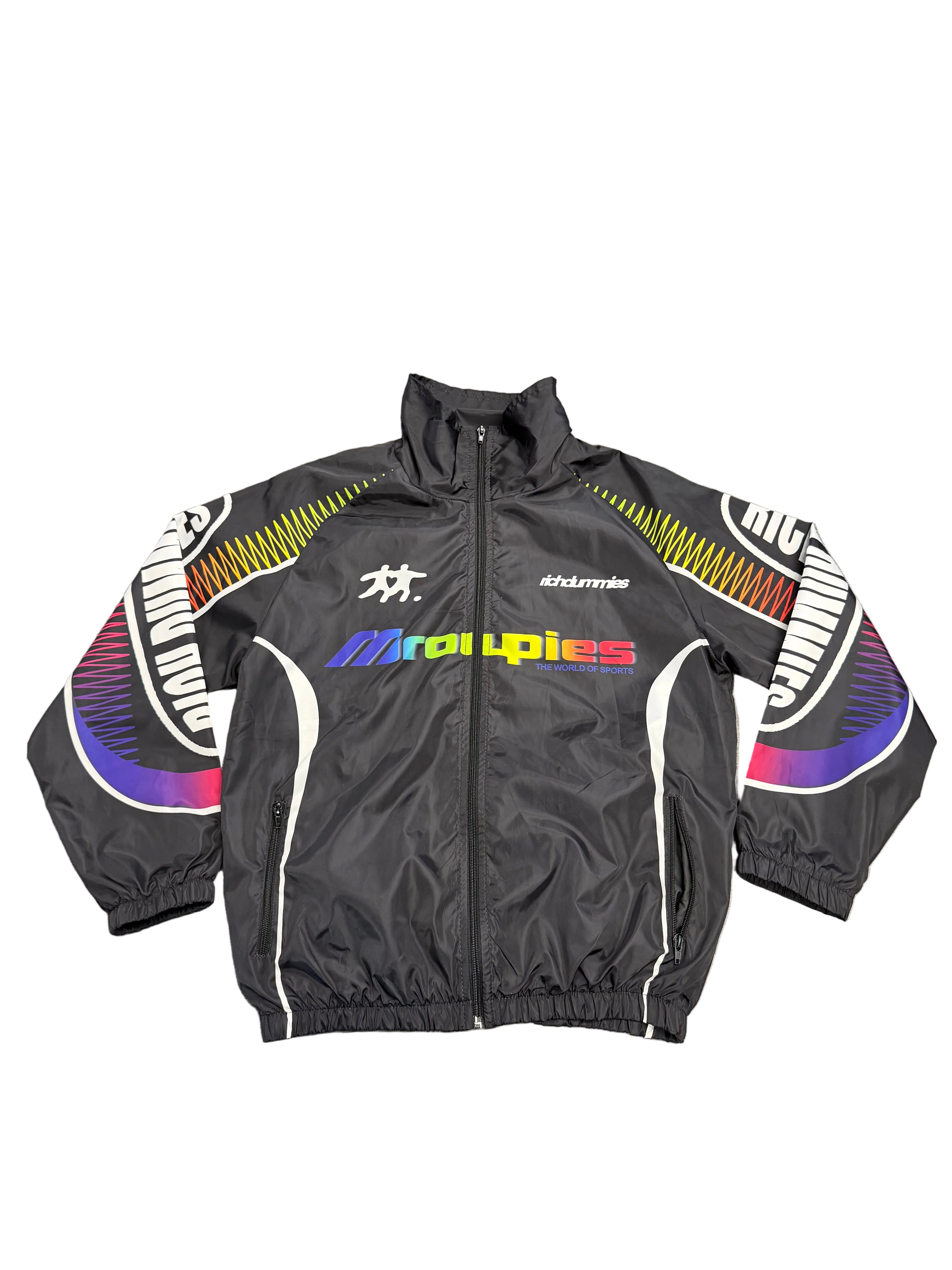Rich Groupies Zip up Jacket "Retro Black"