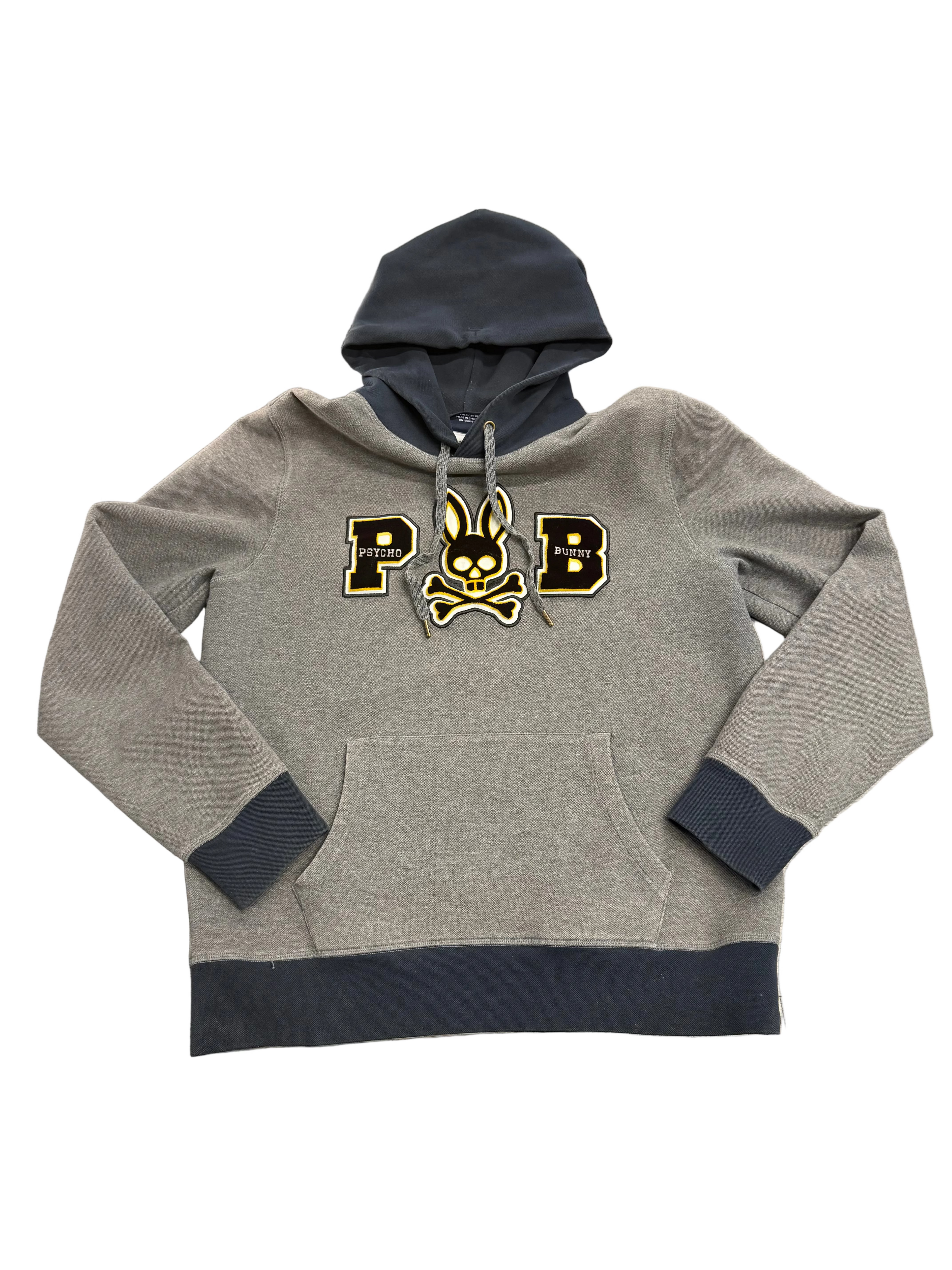 Psycho Bunny Hoodie “Grey / Navy”