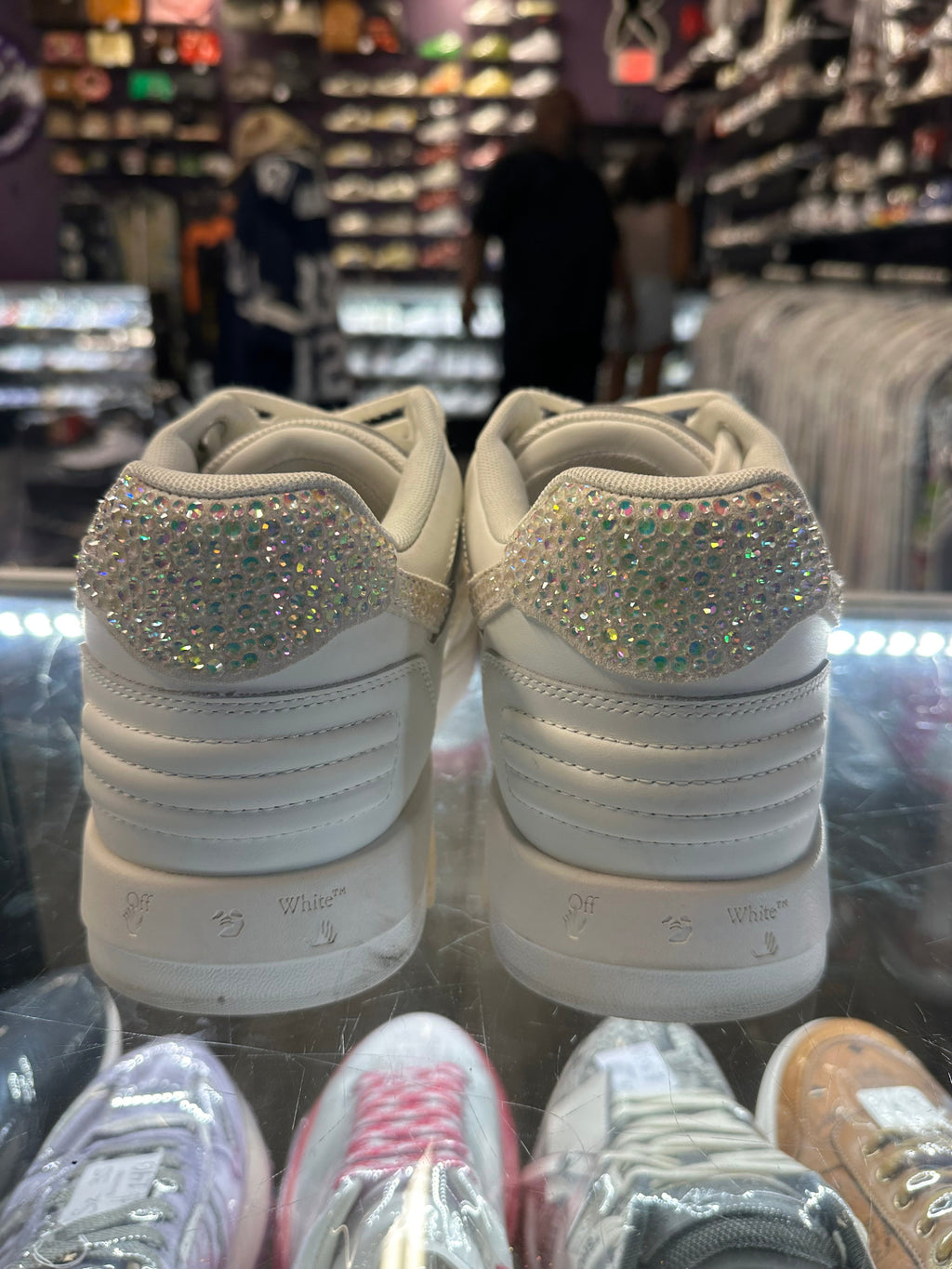 Off-White Out of Office "Crystal Embellished White"