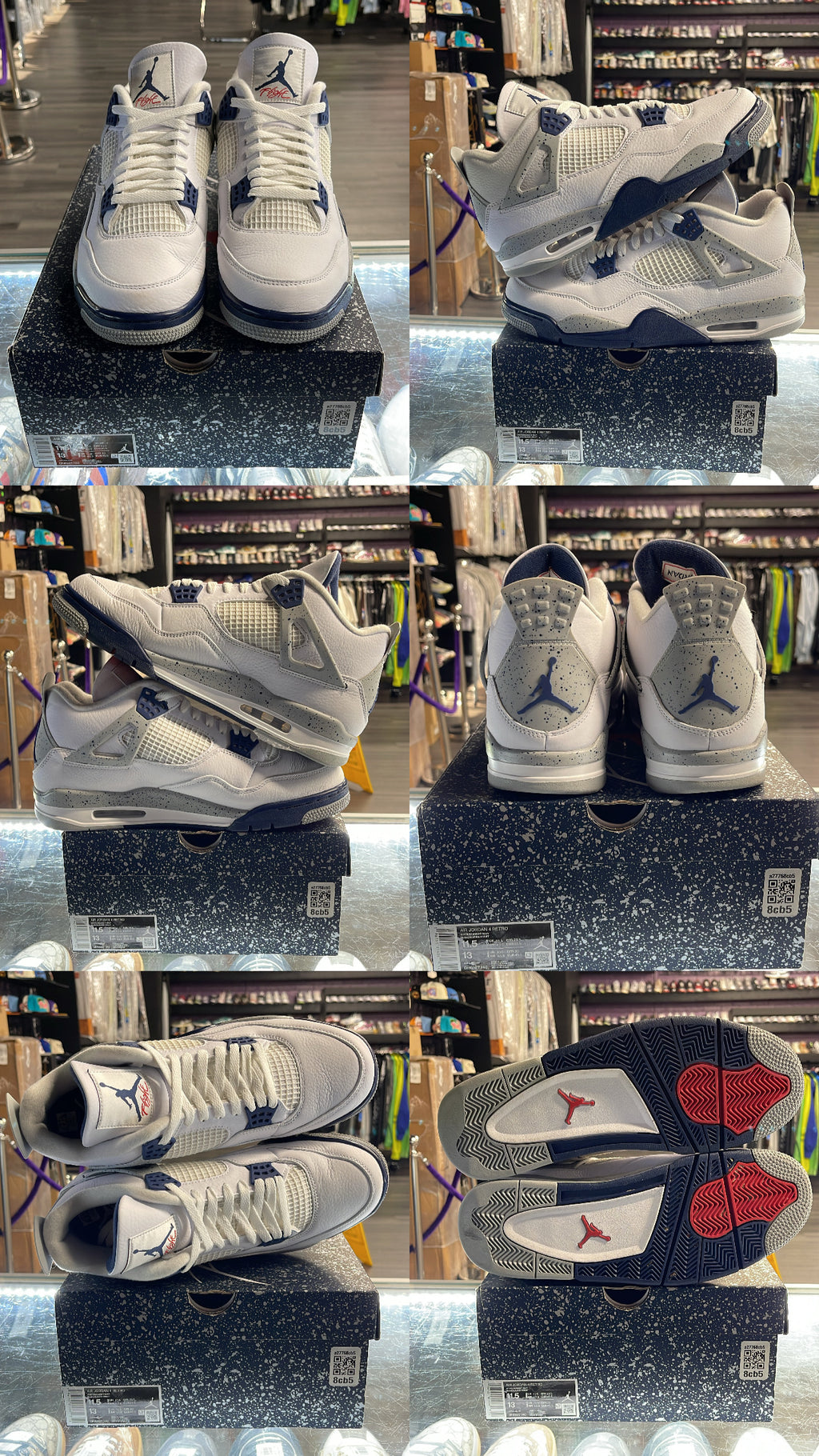 2022 Air Jordan Retro  4 "Midnight Navy"