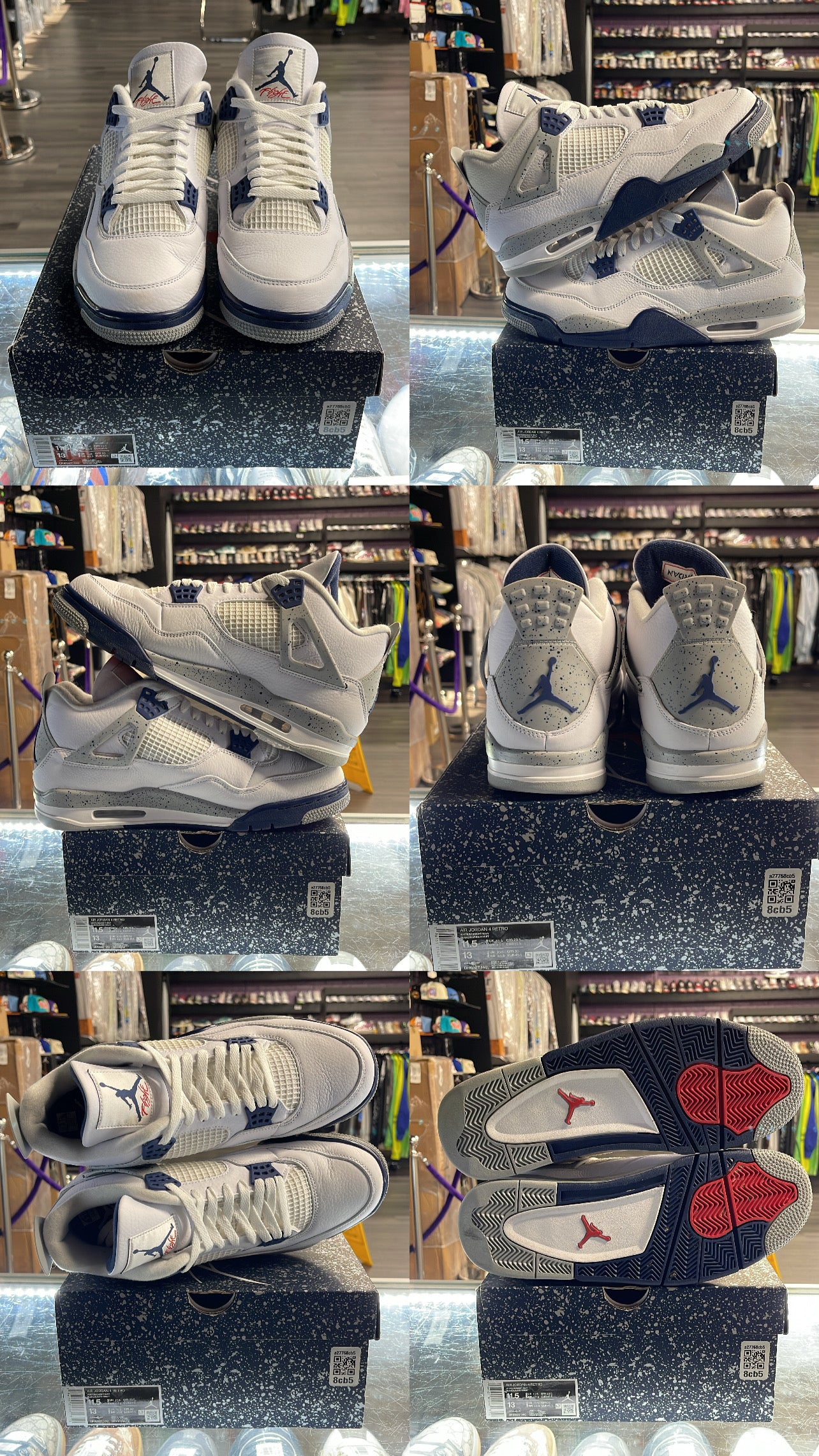 2022 Air Jordan Retro  4 "Midnight Navy"