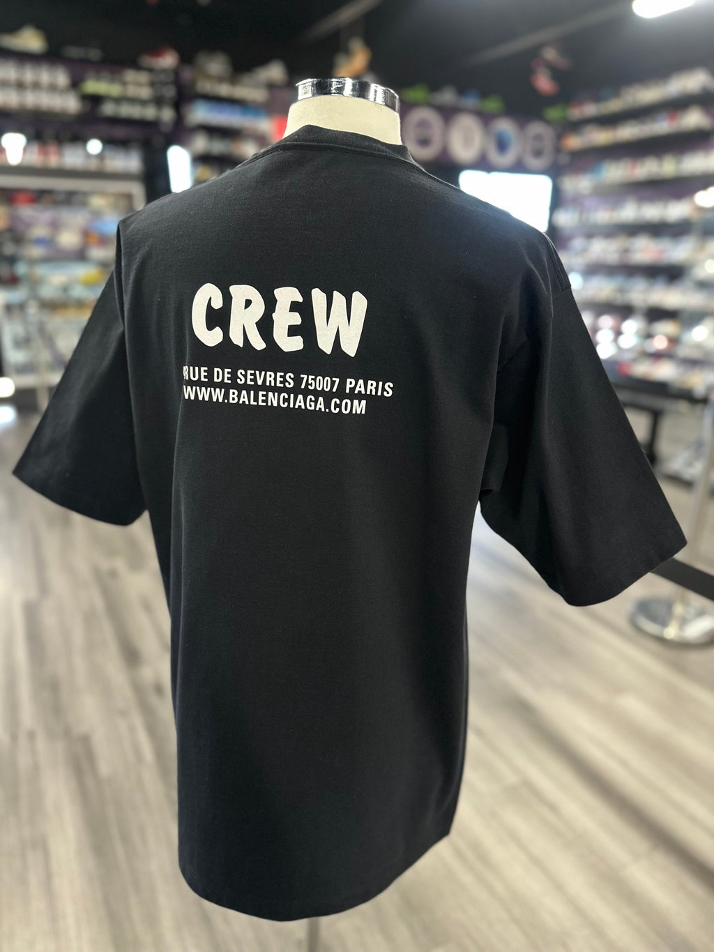 Balenciaga Crew Black Shirt